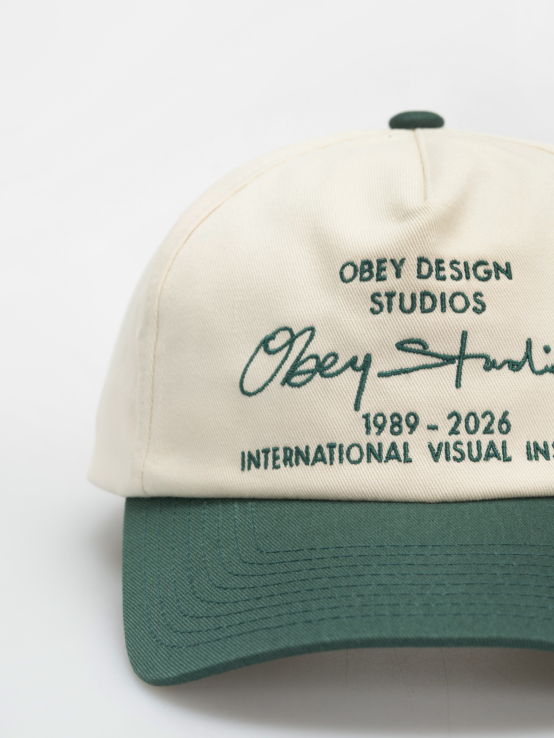 Czapka z daszkiem OBEY Design Studios 5 Panel (spruce multi)