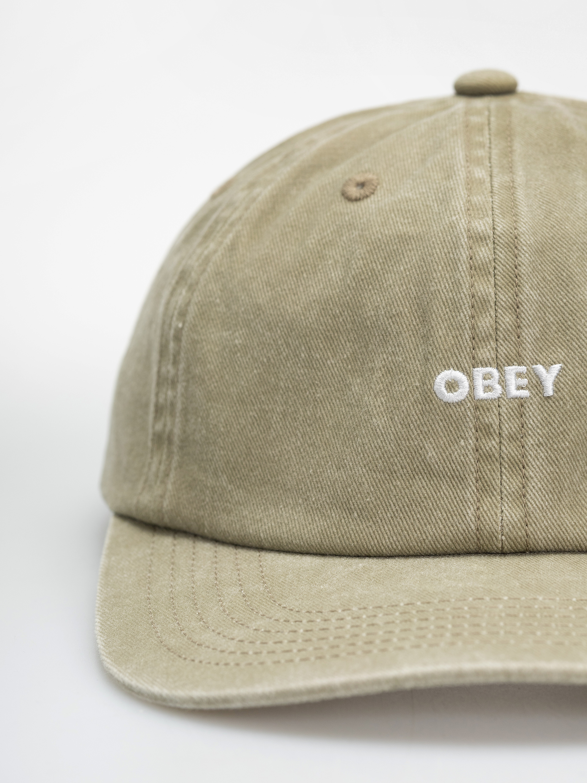 Czapka z daszkiem OBEY Pigment Bold 6 Panel (pigment khaki)