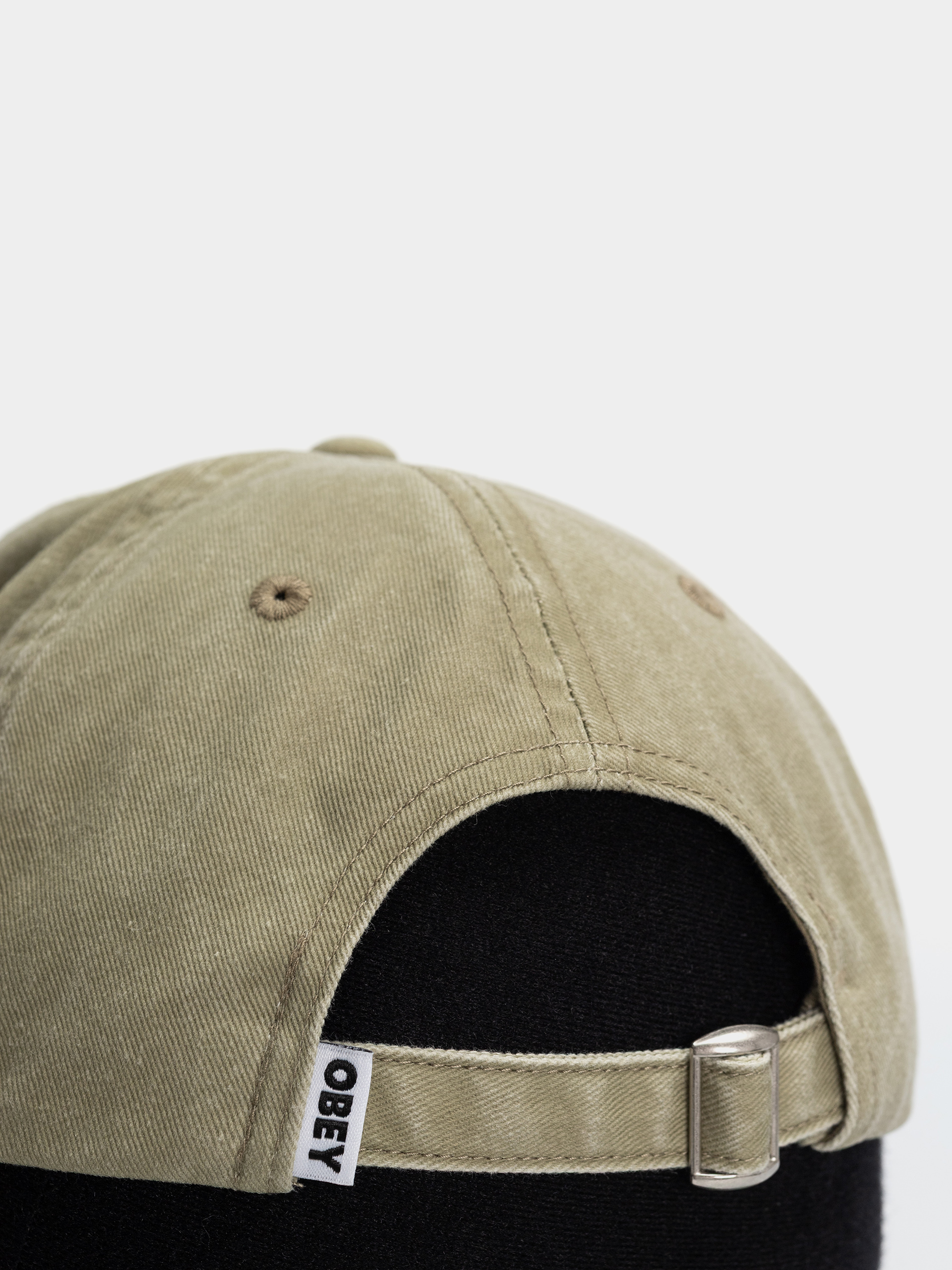 Czapka z daszkiem OBEY Pigment Bold 6 Panel (pigment khaki)