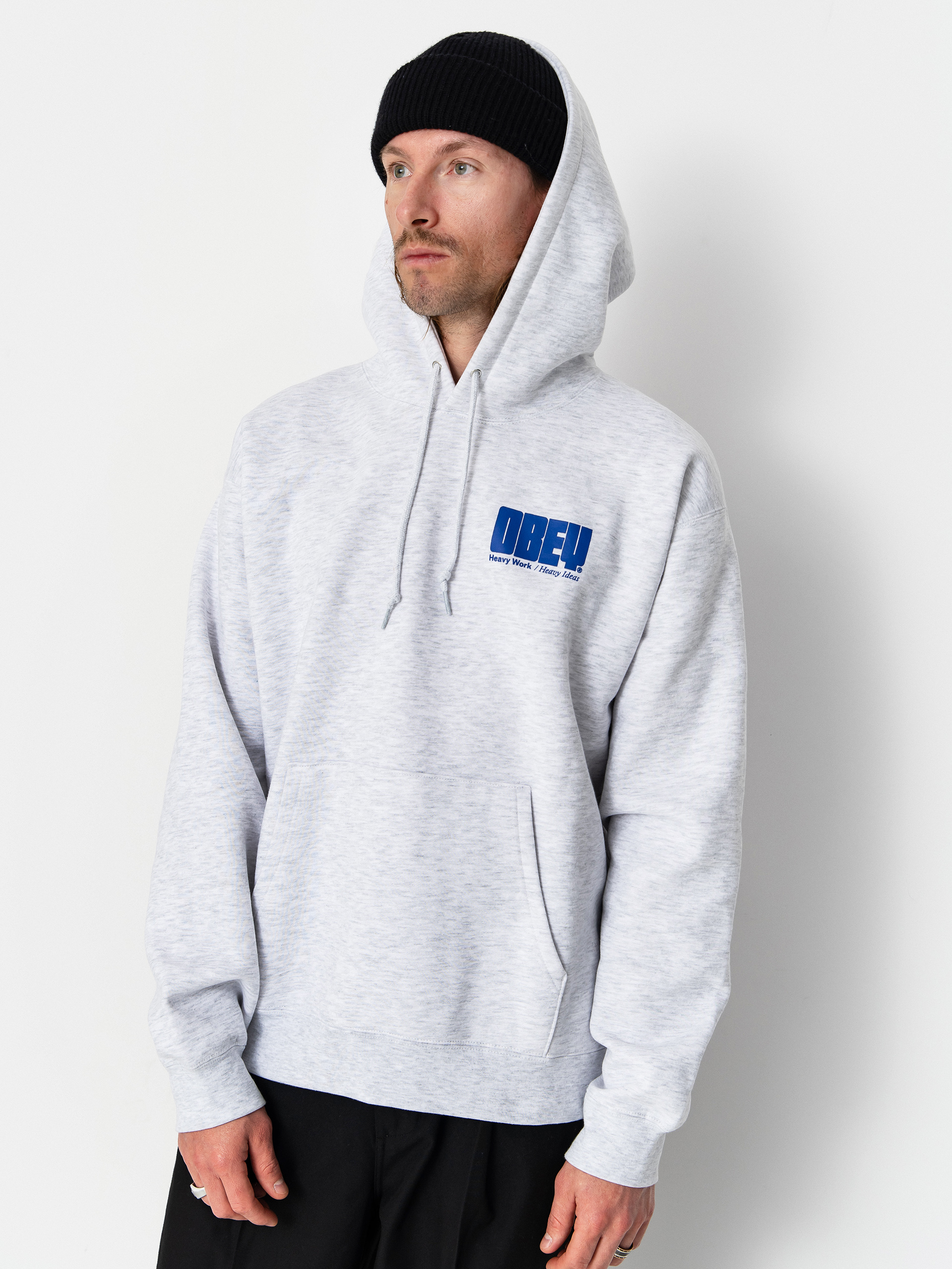 Bluza z kapturem OBEY Heavy Ideas HD (ash grey)