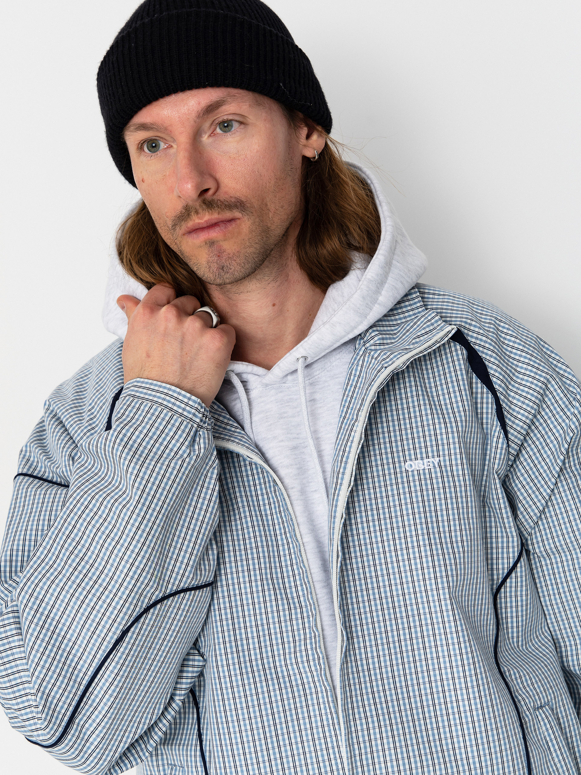 Kurtka OBEY Practice Windbreaker (plaid multi)