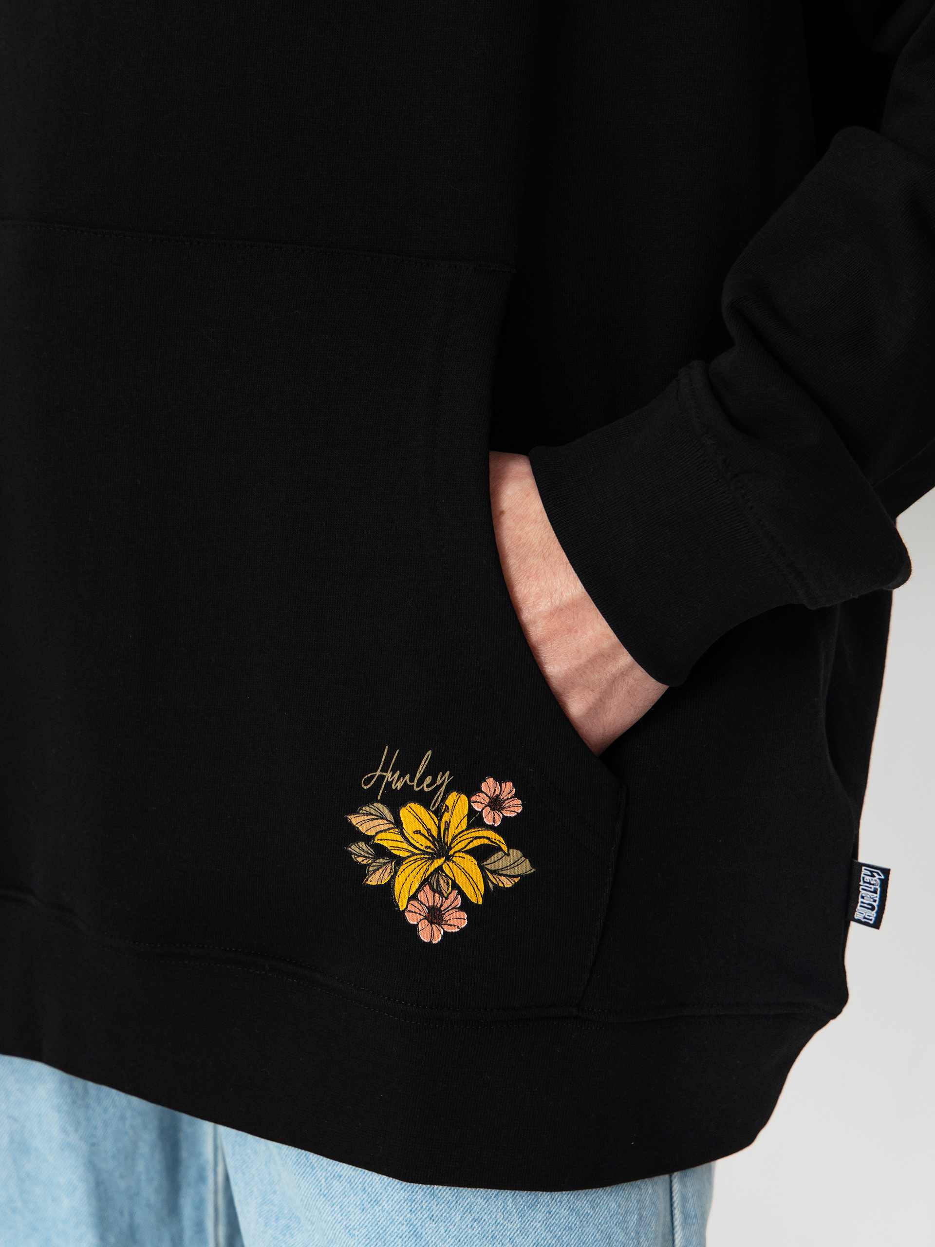 Bluza z kapturem Hurley Trudy Tatto Skull HD (black)