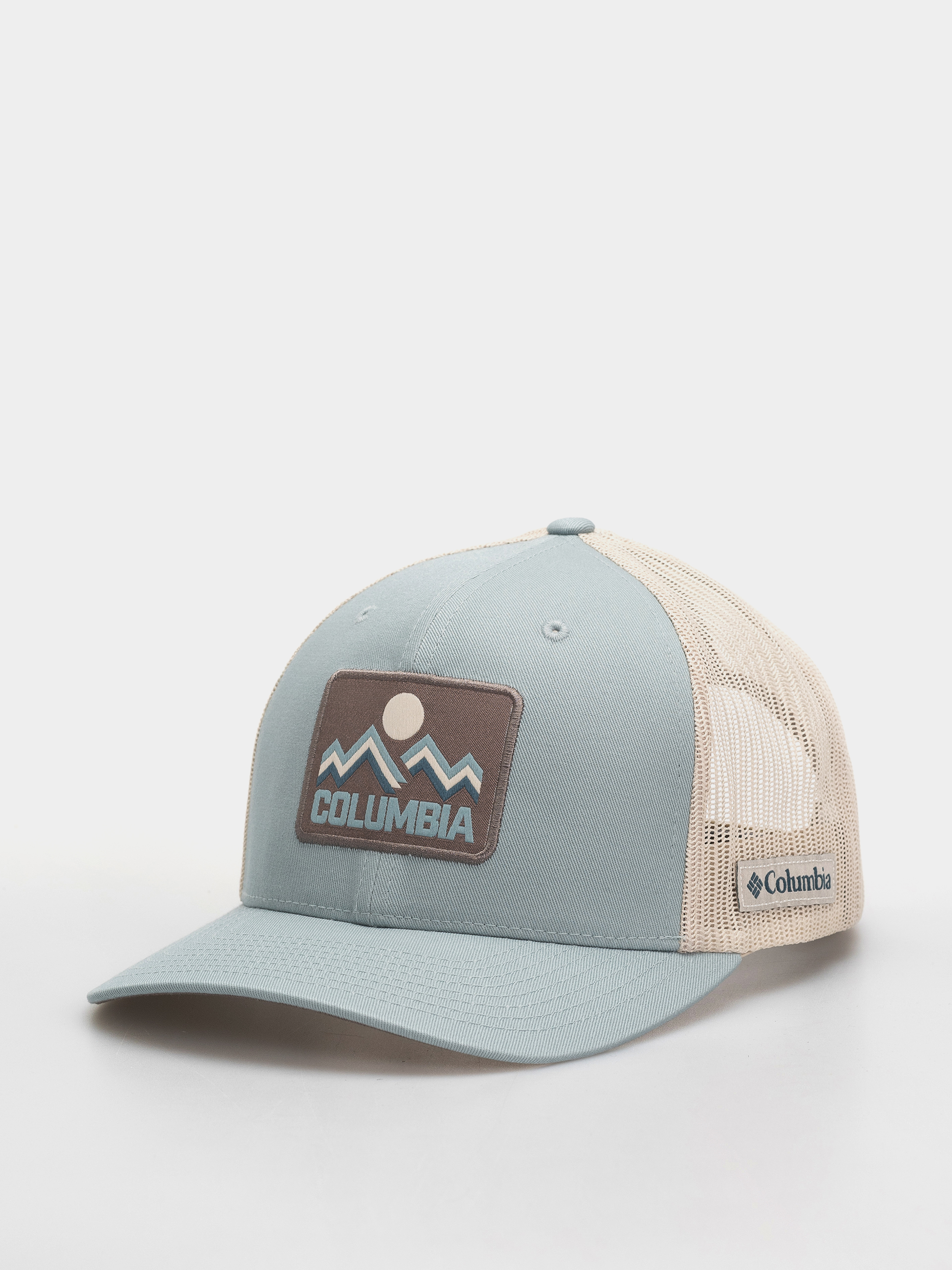 Czapka z daszkiem Columbia Mesh Snap Back (crushed blue/iron/columbia mountains)