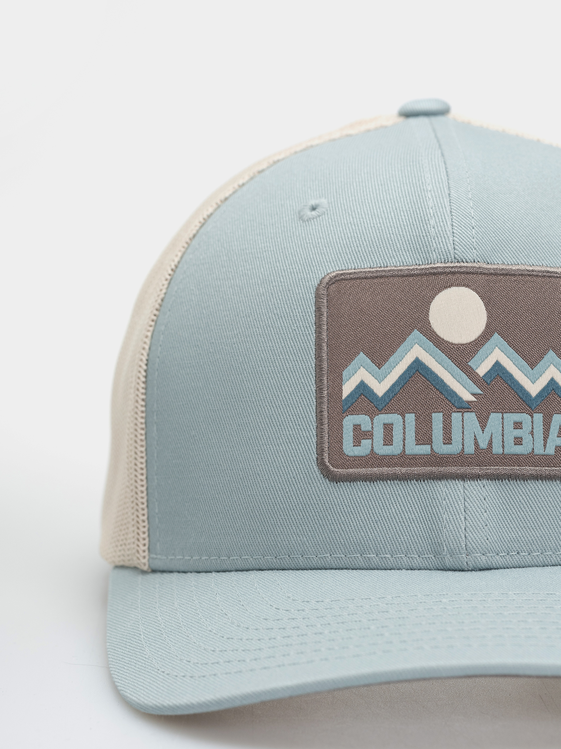 Czapka z daszkiem Columbia Mesh Snap Back (crushed blue/iron/columbia mountains)