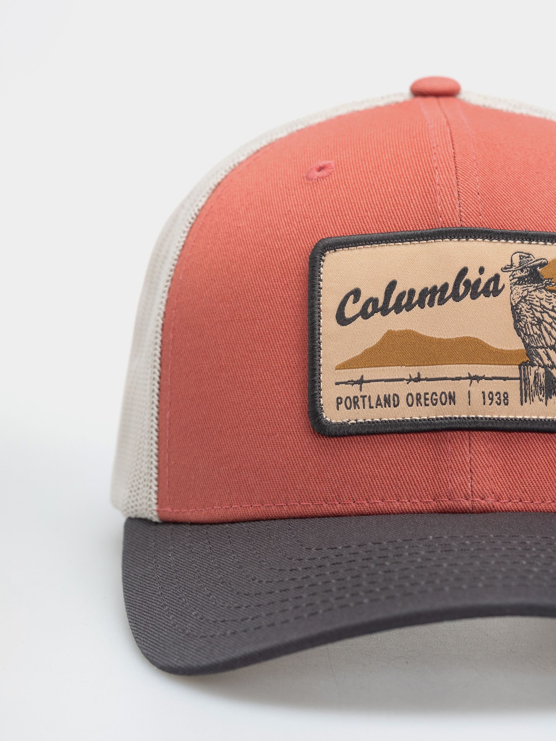 Czapka z daszkiem Columbia Mesh Snap Back (washed red/shark/dark stone/iron)