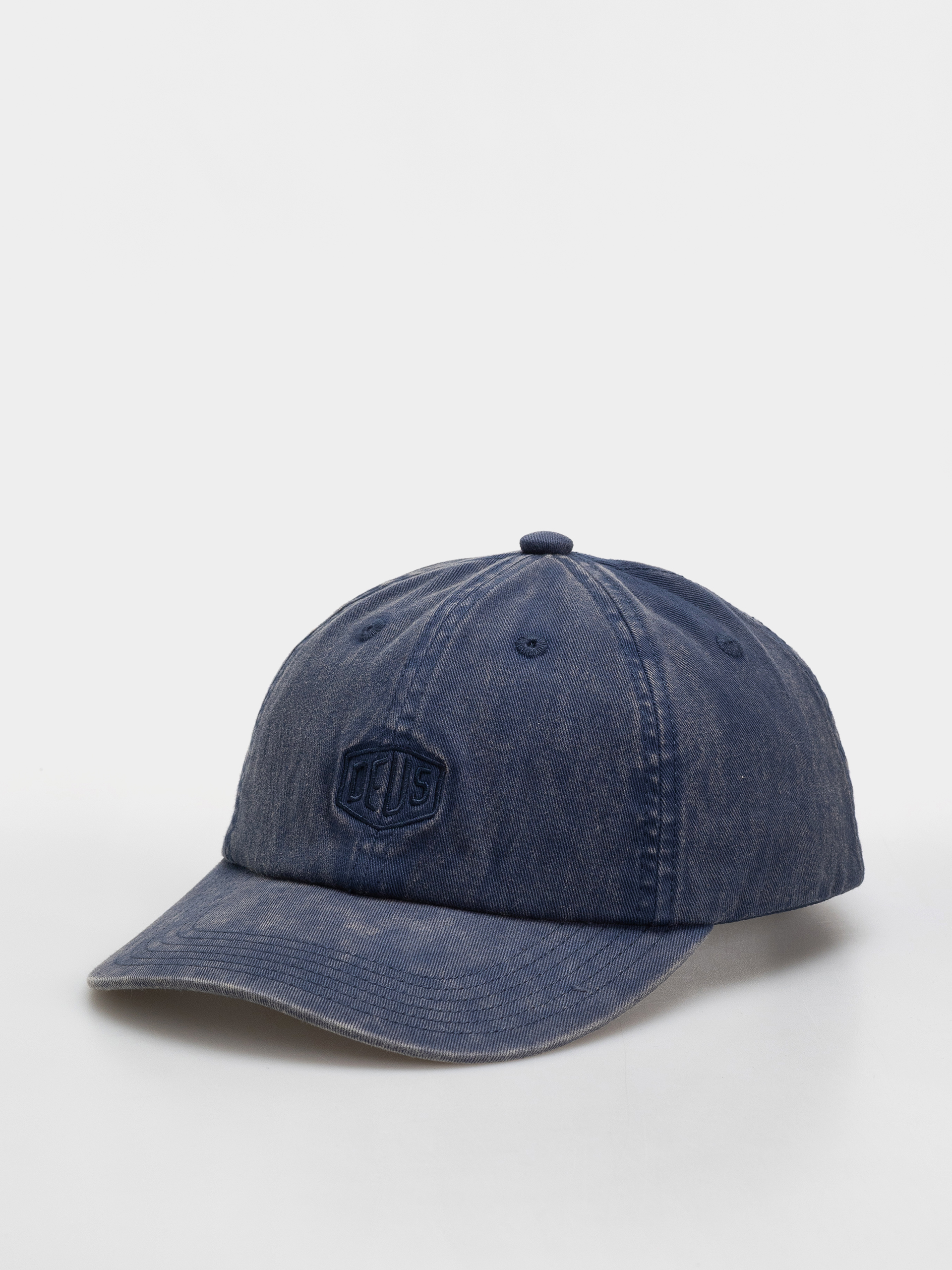 Czapka z daszkiem Deus Ex Machina Shield Garment Dyed Dad (mechanic blue)