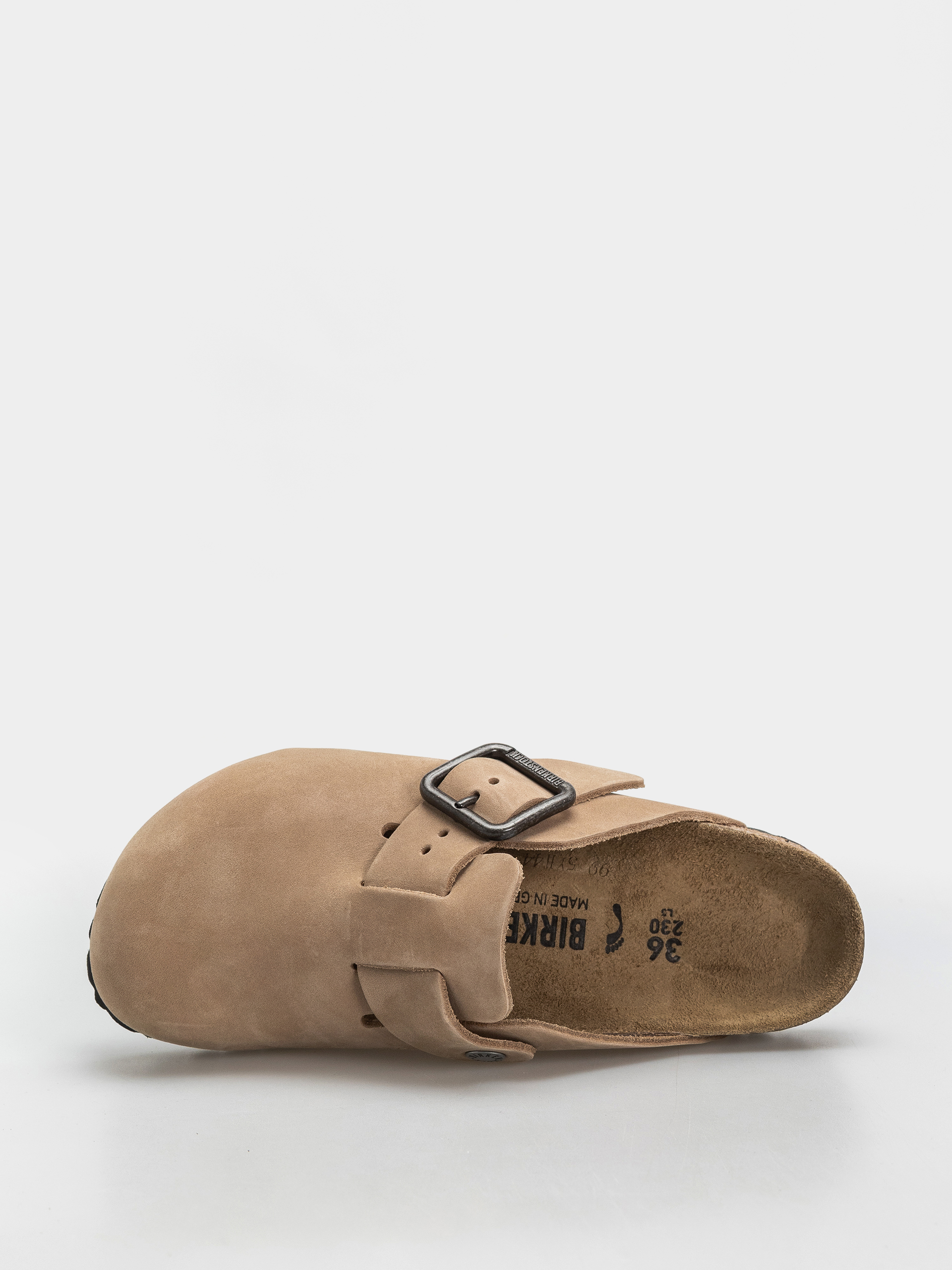 Klapki Birkenstock Boston Wire Buckle Nubuck Leather Narrow (sandcastle)