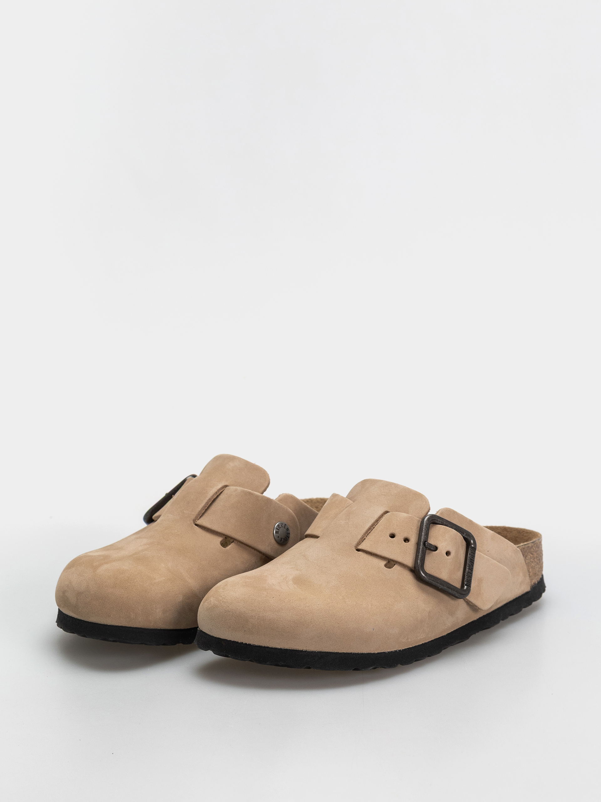 Klapki Birkenstock Boston Wire Buckle Nubuck Leather Narrow (sandcastle)