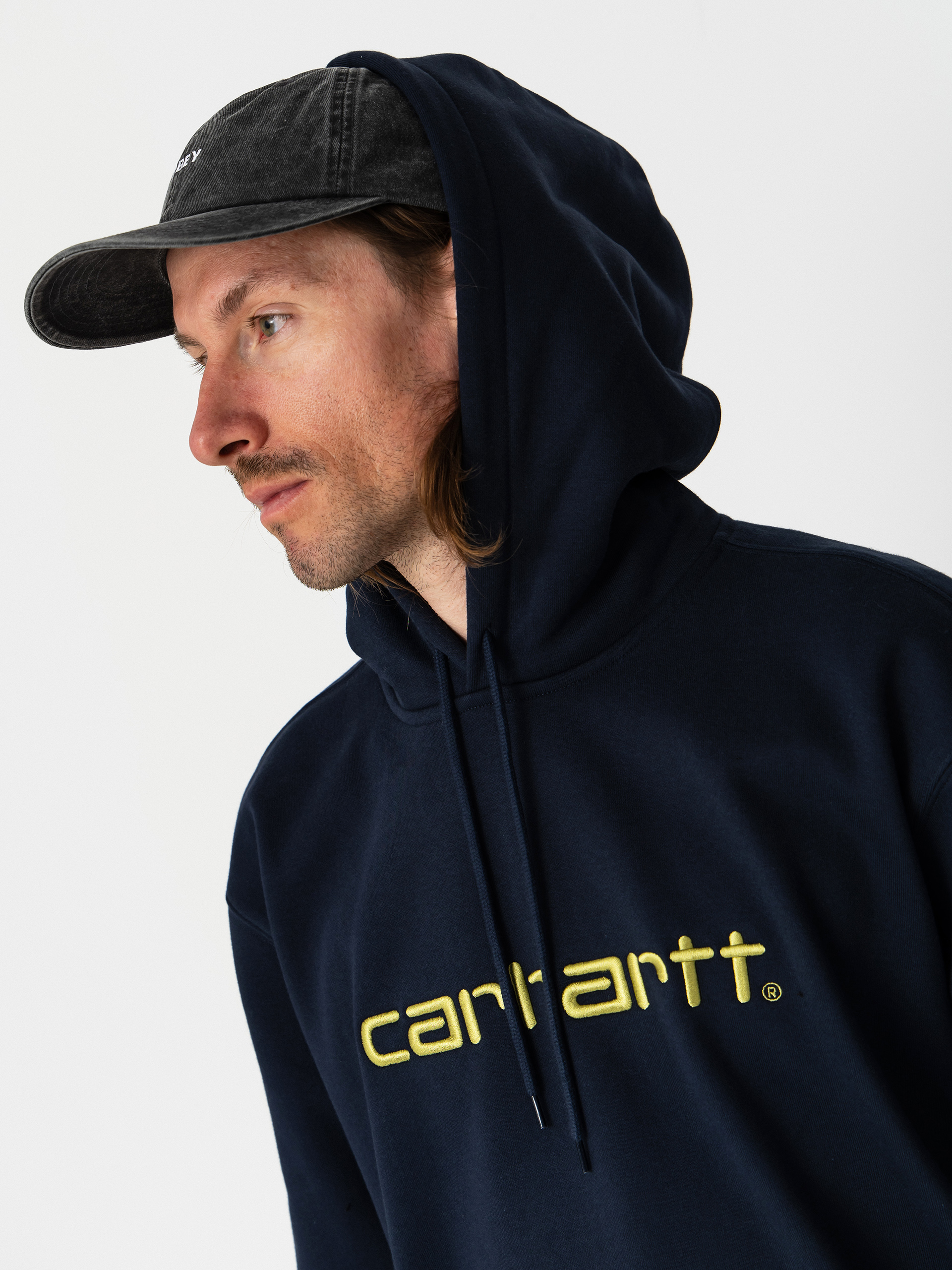 Bluza z kapturem Carhartt WIP Carhartt HD (deep night/gentle green)