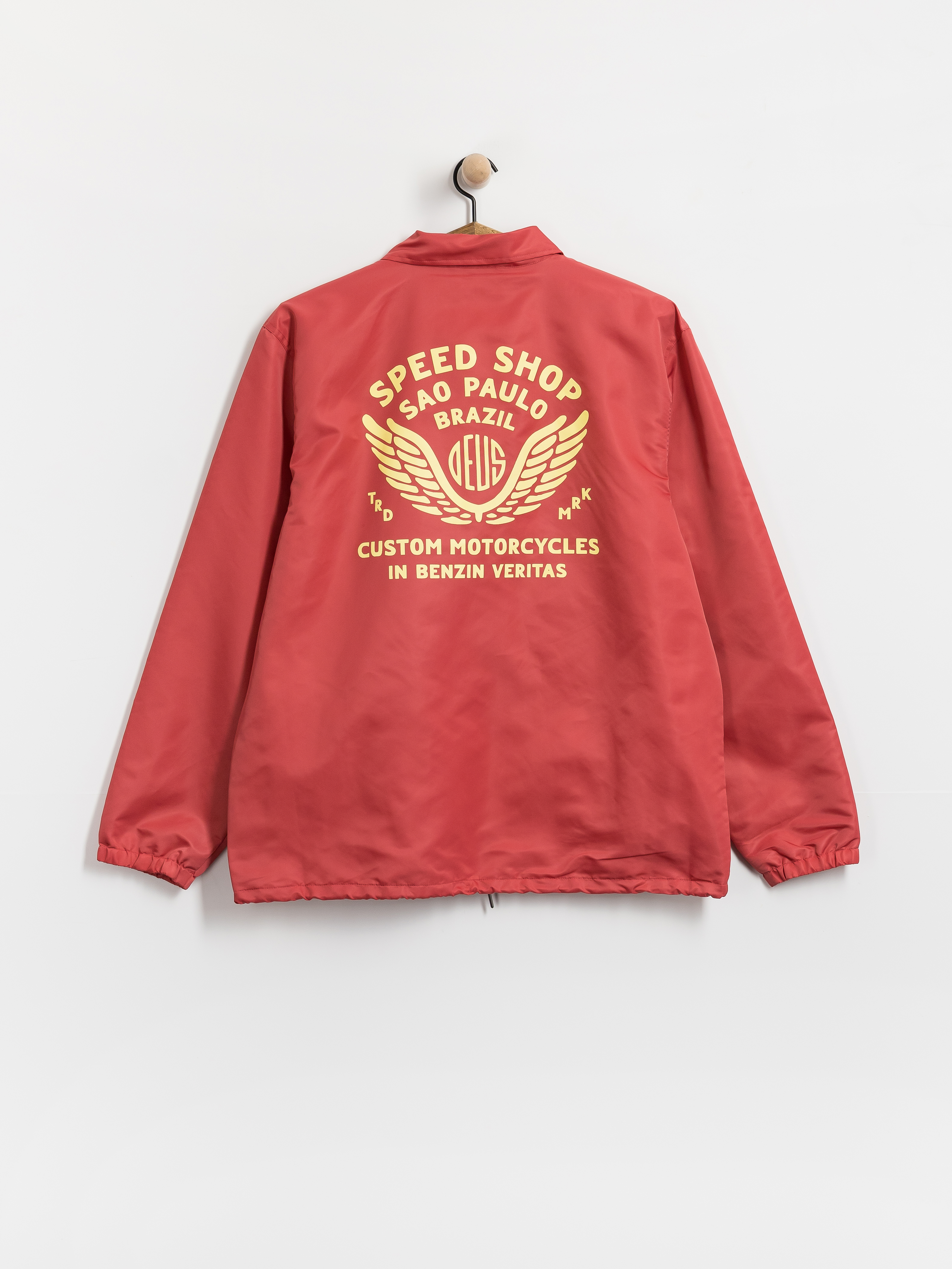 Kurtka Deus Ex Machina Munificence Nylon Coach (melon red)