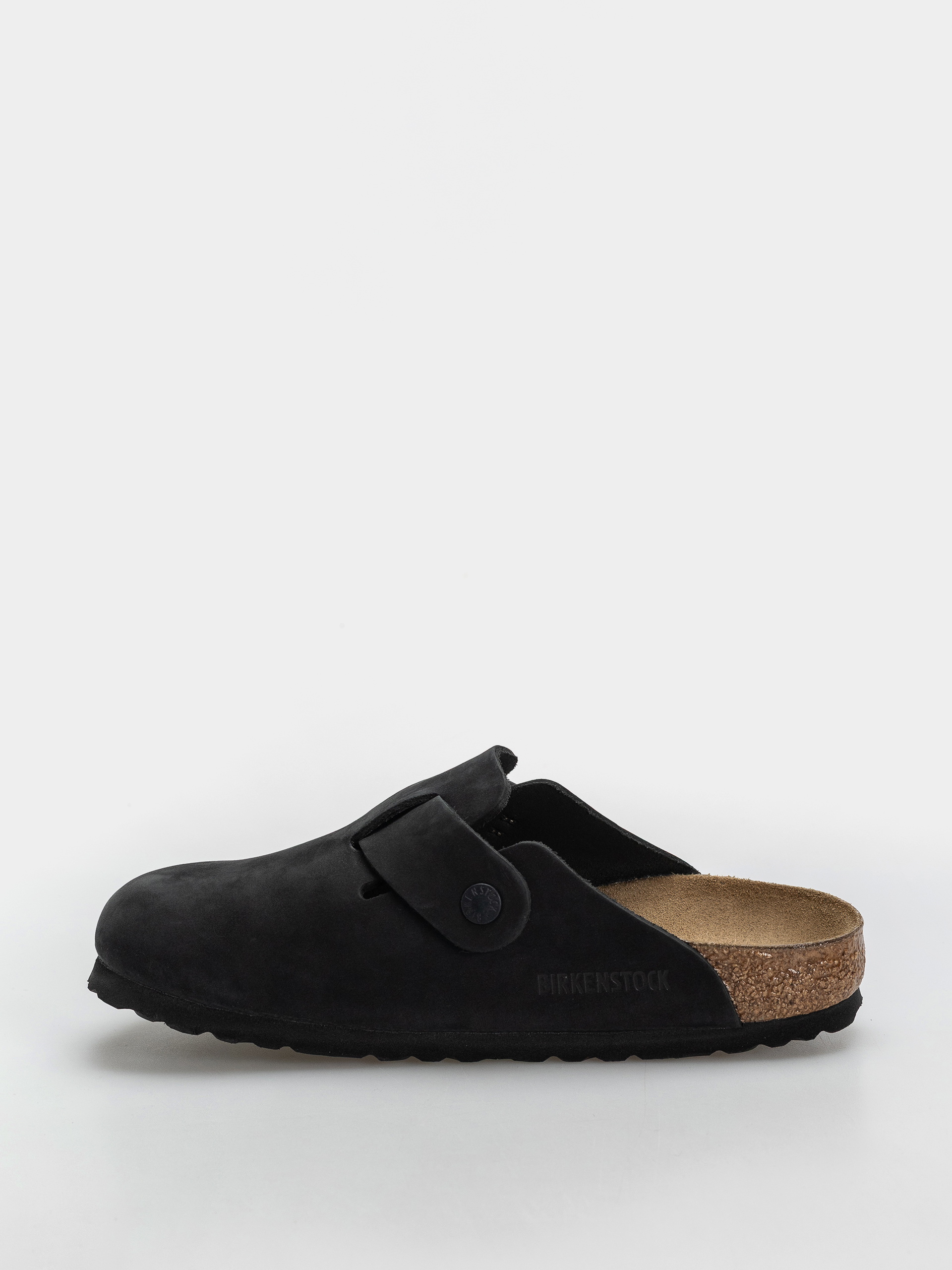 Klapki Birkenstock Boston Wire Buckle Nubuck Leather Narrow (black)