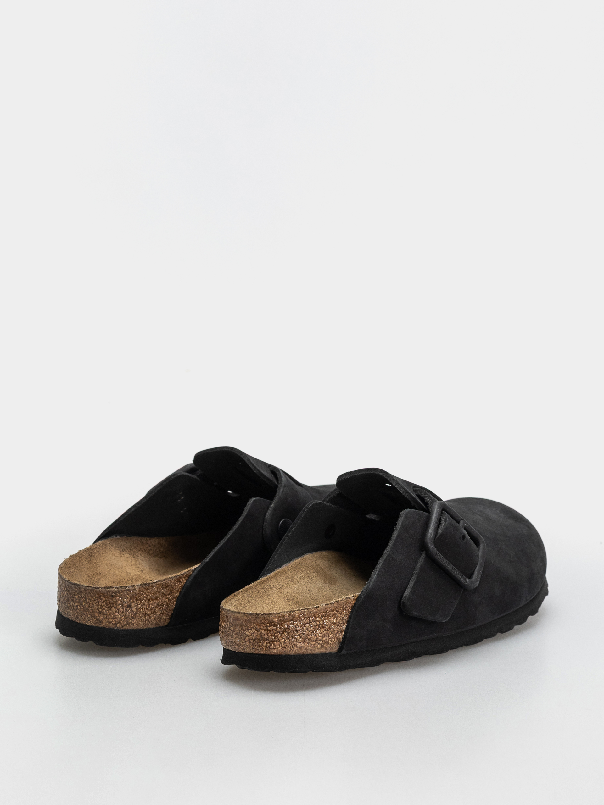 Klapki Birkenstock Boston Wire Buckle Nubuck Leather Narrow (black)