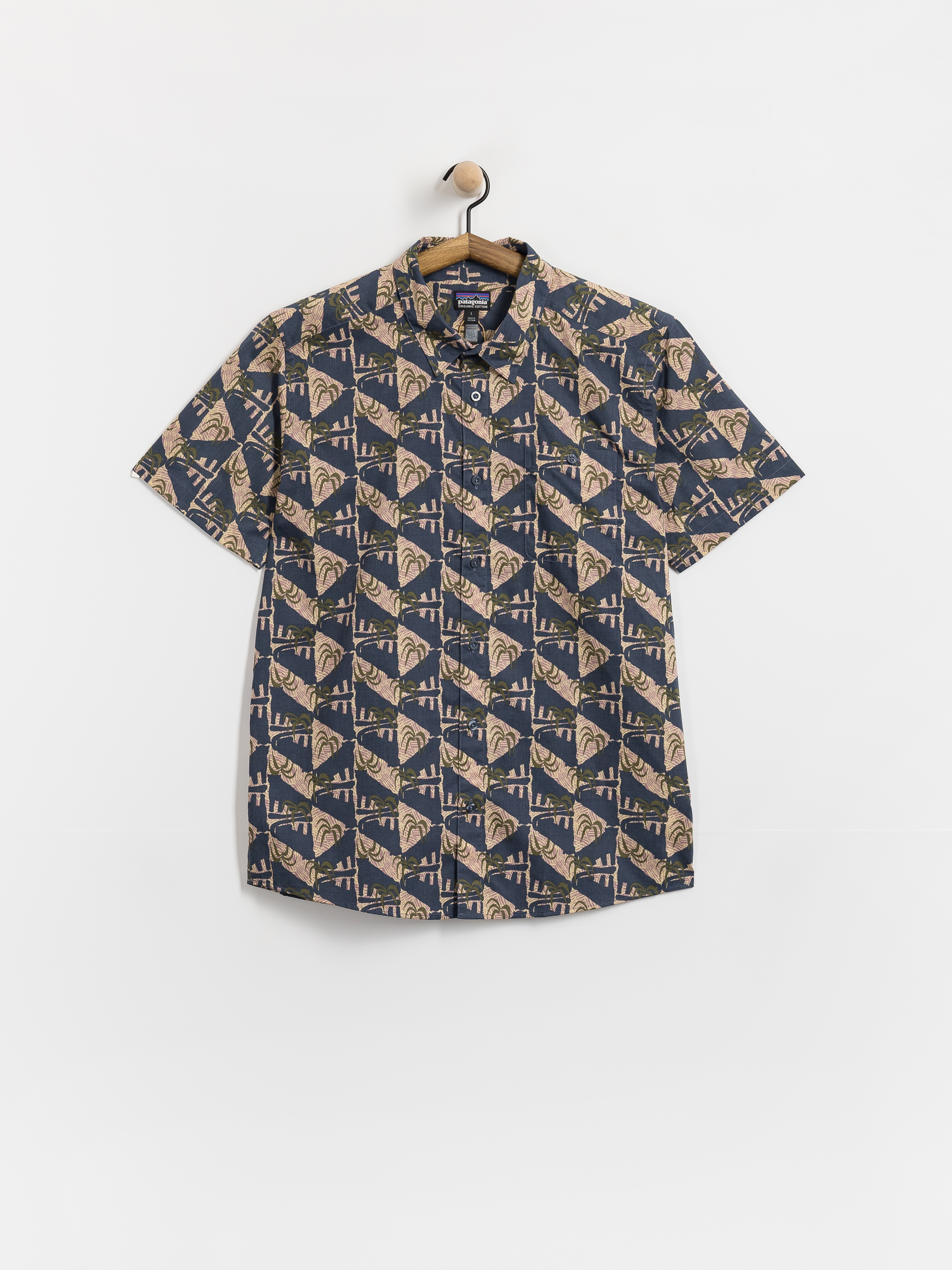 Koszula Patagonia Go To (jaguar geo/dolomite blue)