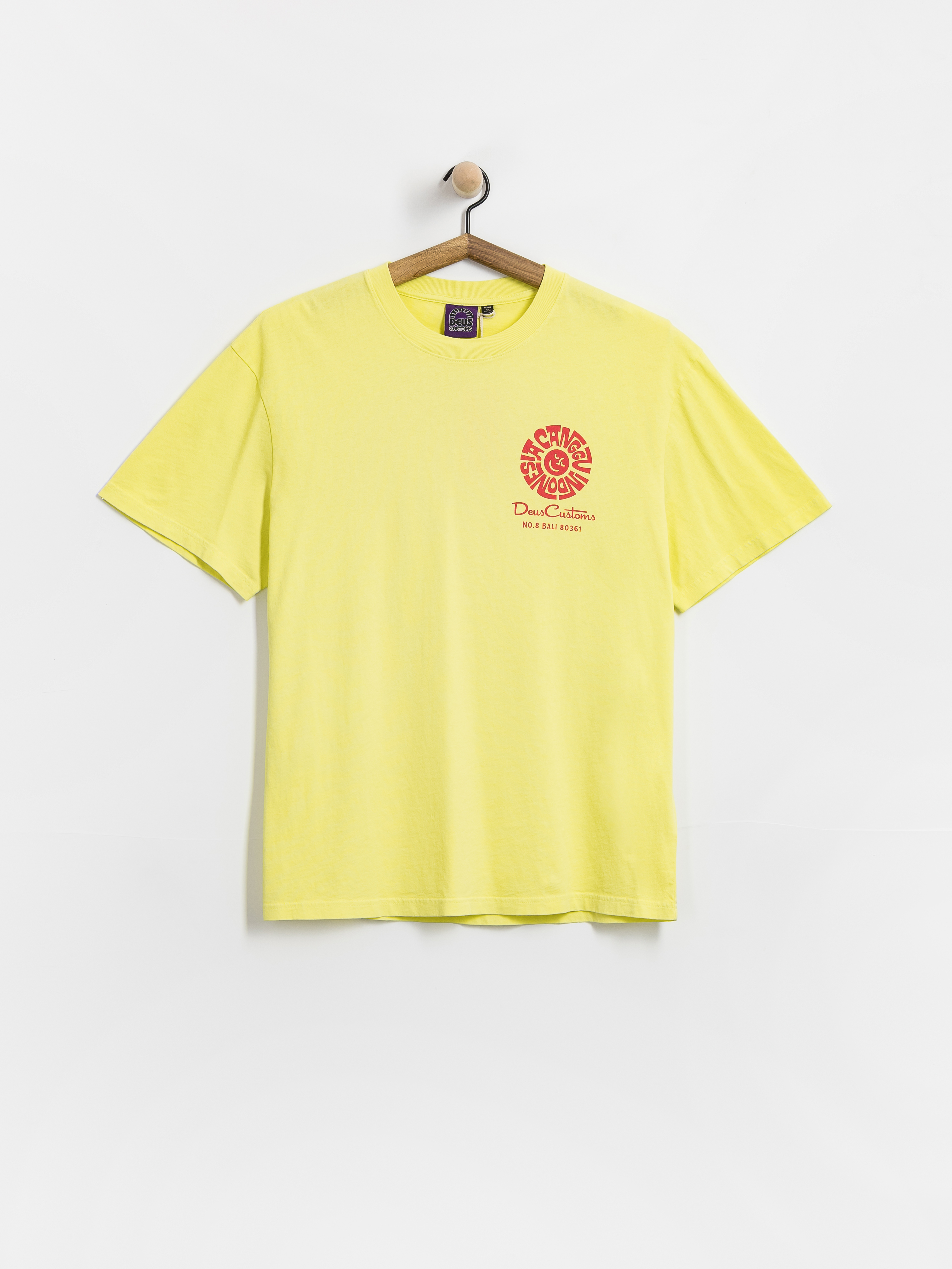 T-shirt Deus Ex Machina Canggu Address (canary yellow)