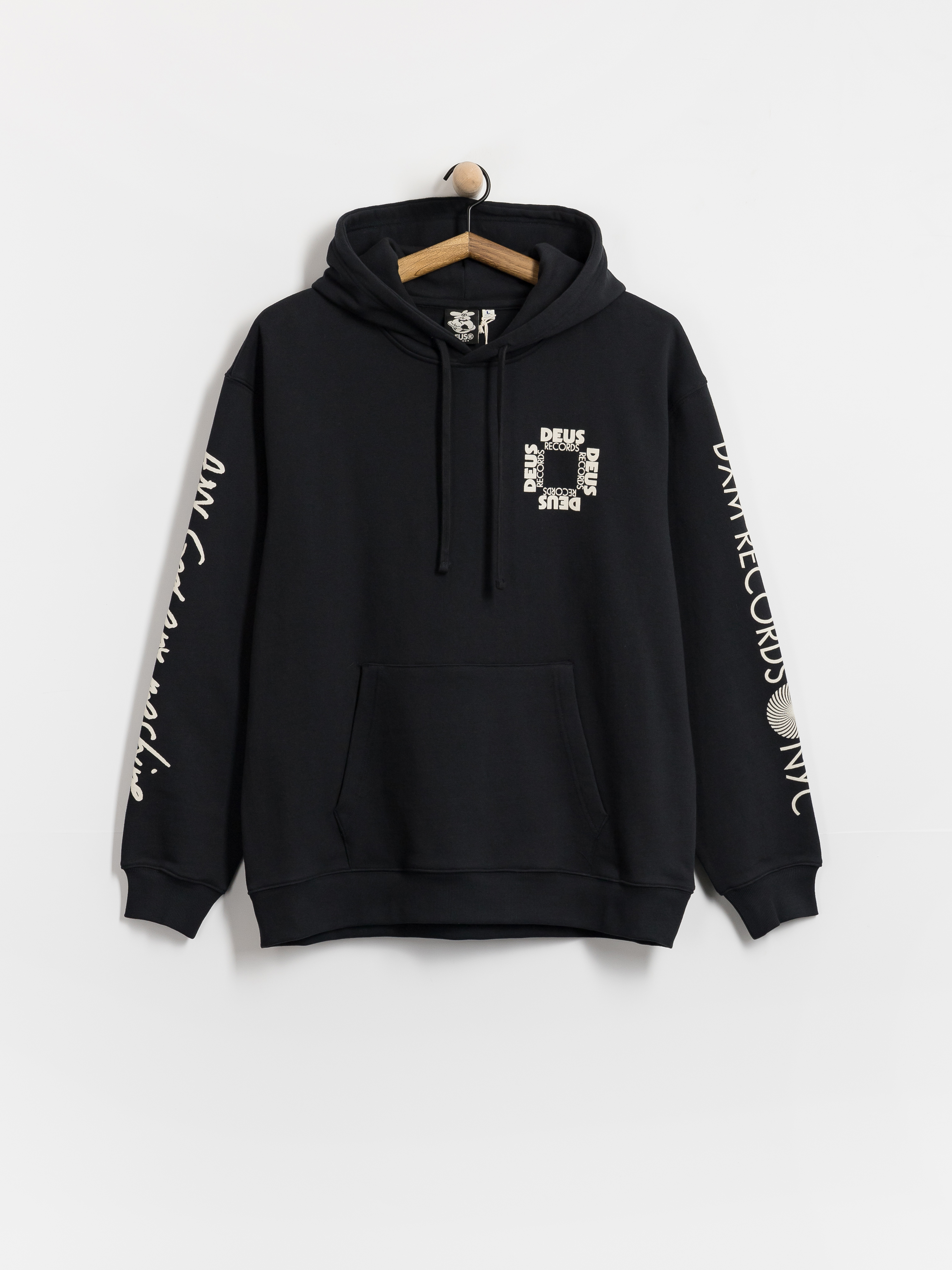 Bluza z kapturem Deus Ex Machina Defacto HD (black)