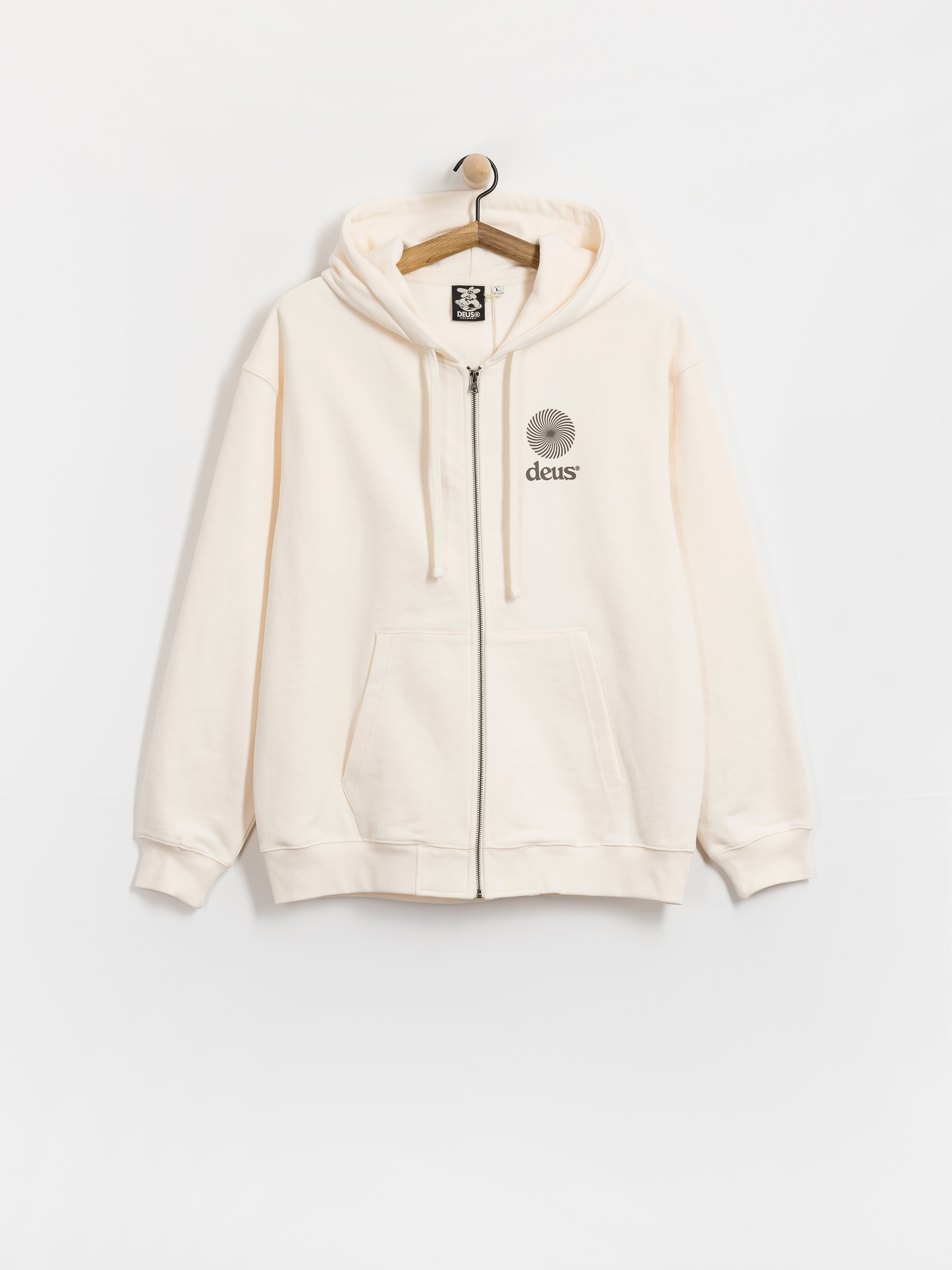 Bluza z kapturem Deus Ex Machina Strata ZHD (dirty white)