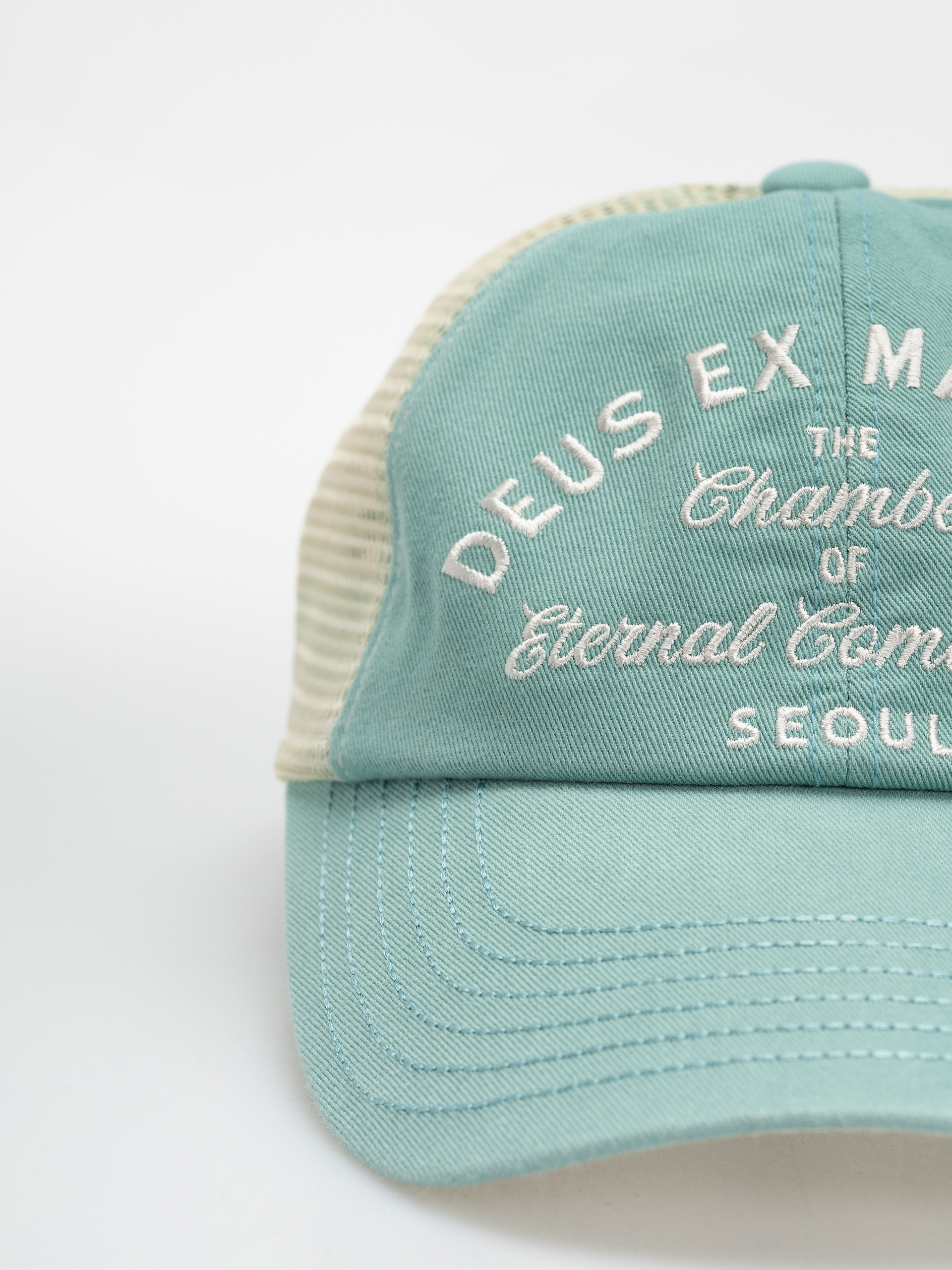 Czapka z daszkiem Deus Ex Machina Seoul Script Address (blue)