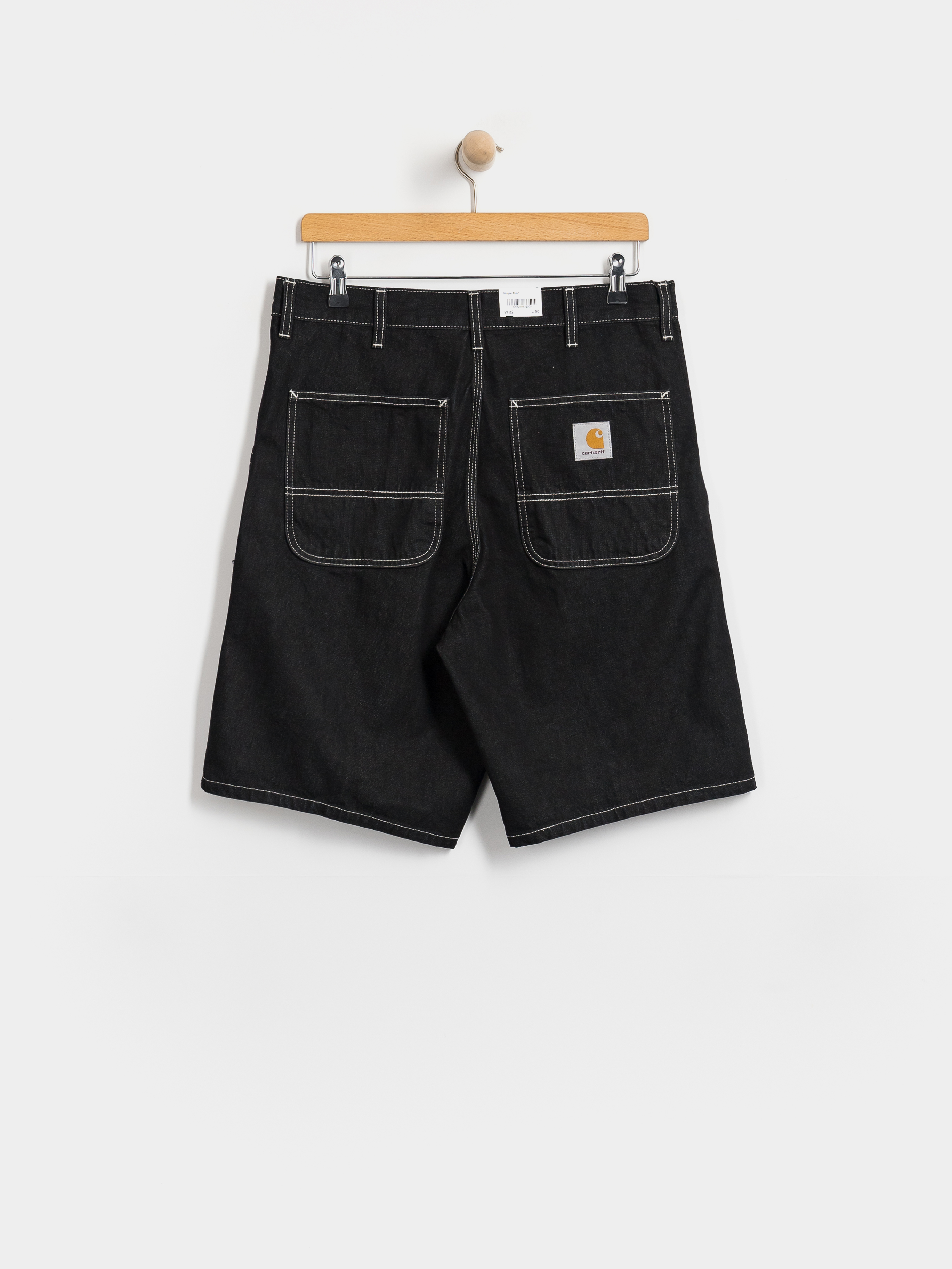 Szorty Carhartt WIP Simple (black one wash)