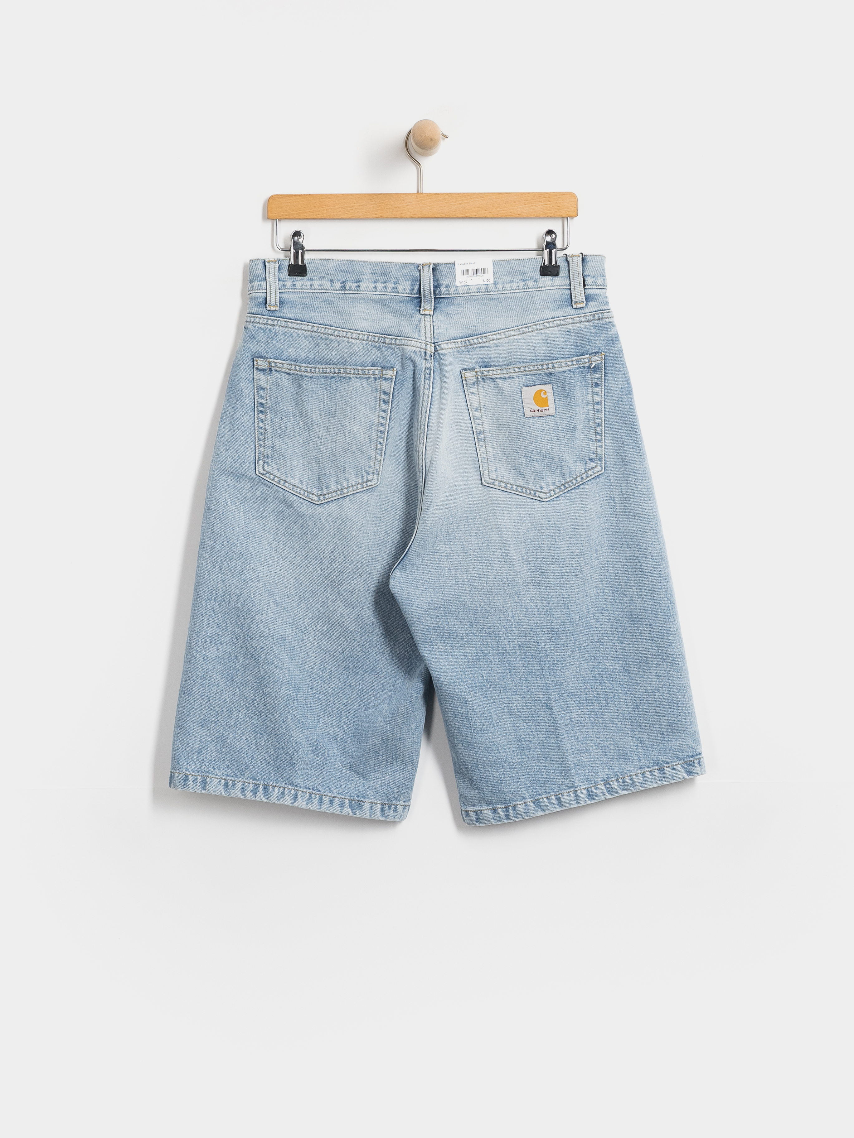 Szorty Carhartt WIP Langdon (blue heavy worn bleached)