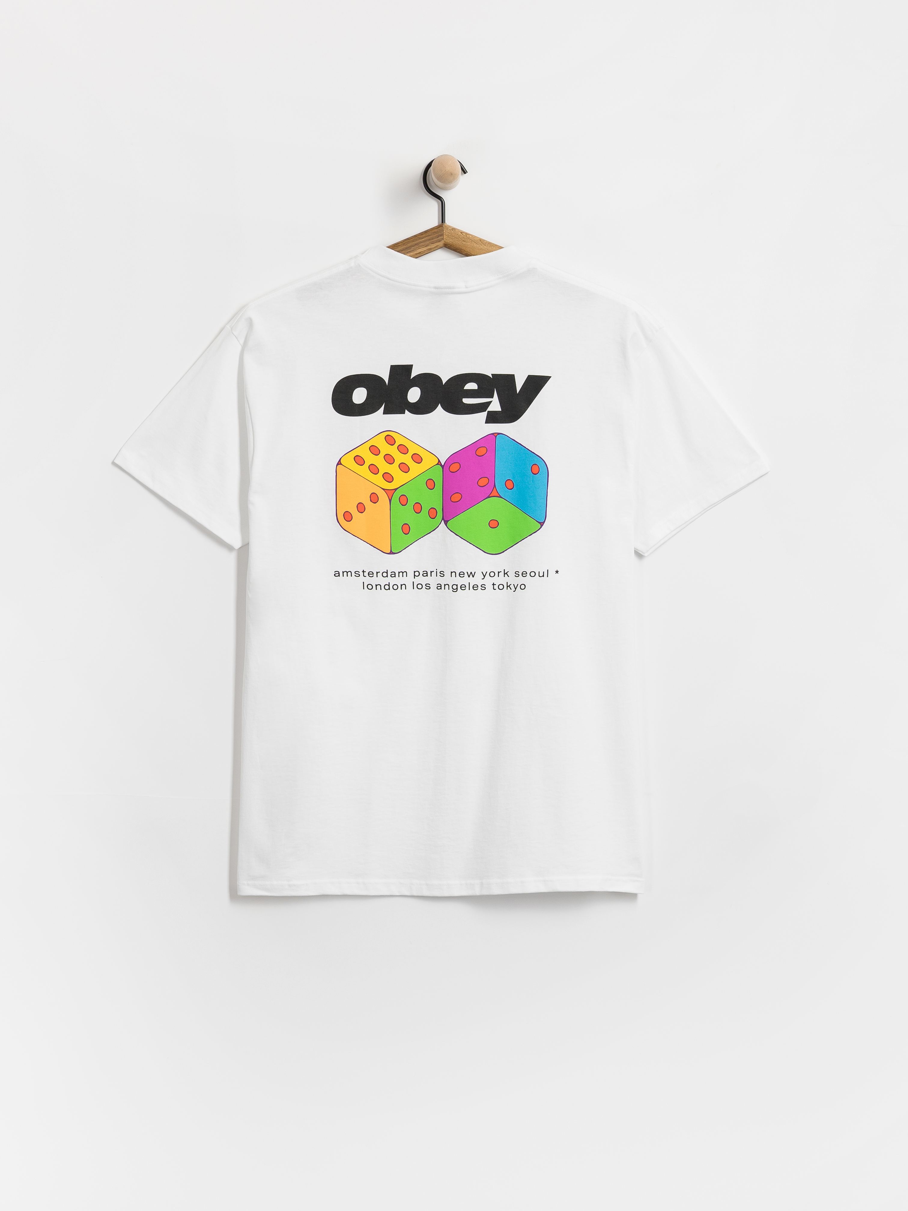 T-shirt OBEY Dice (white)