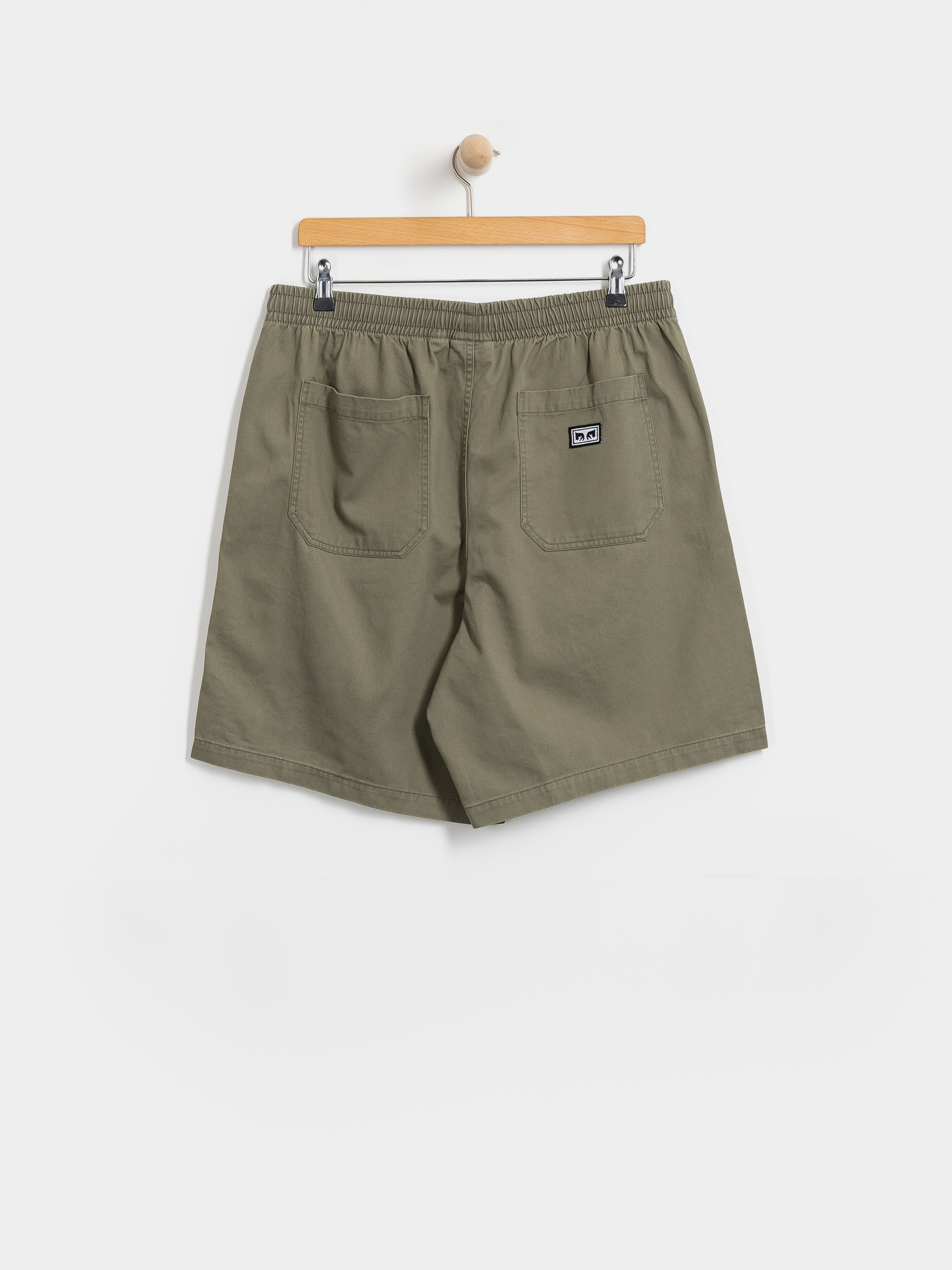 Szorty OBEY Theo Easy (smokey olive faded wash)