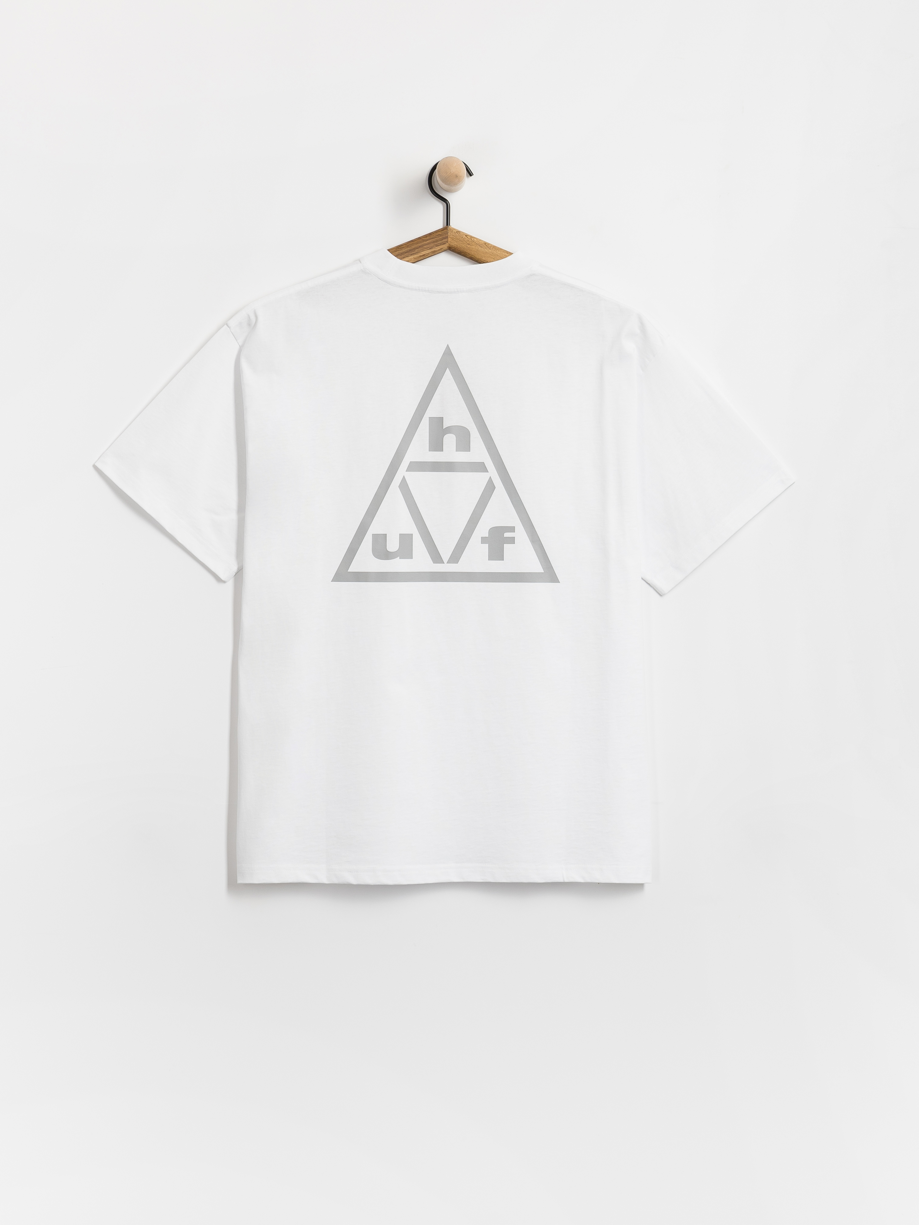 T-shirt HUF Triple Triangle (white/grey)