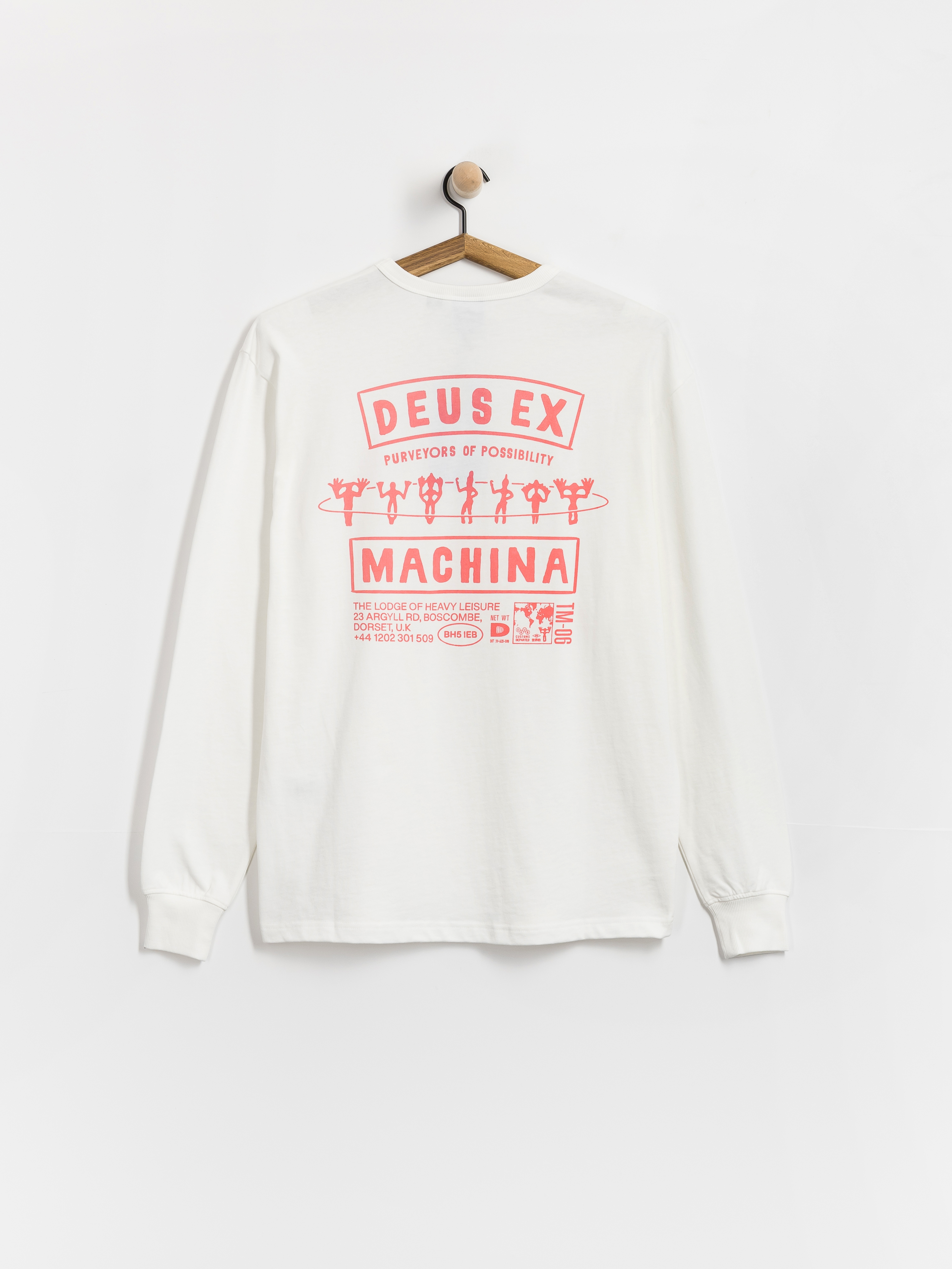 Longsleeve Deus Ex Machina Kumbaya (vintage white)
