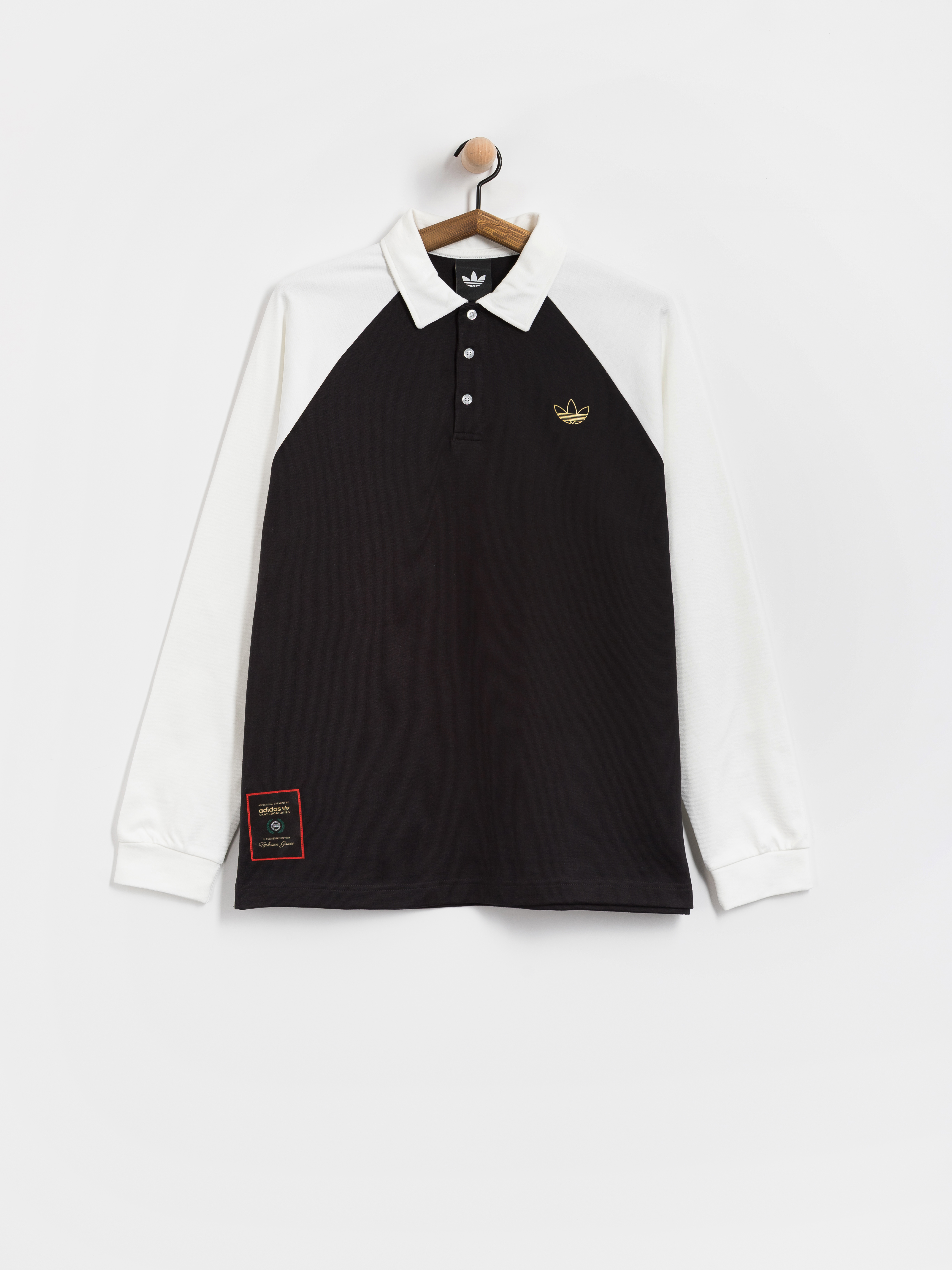 Longsleeve adidas Tyshawn Rugby (black/white)