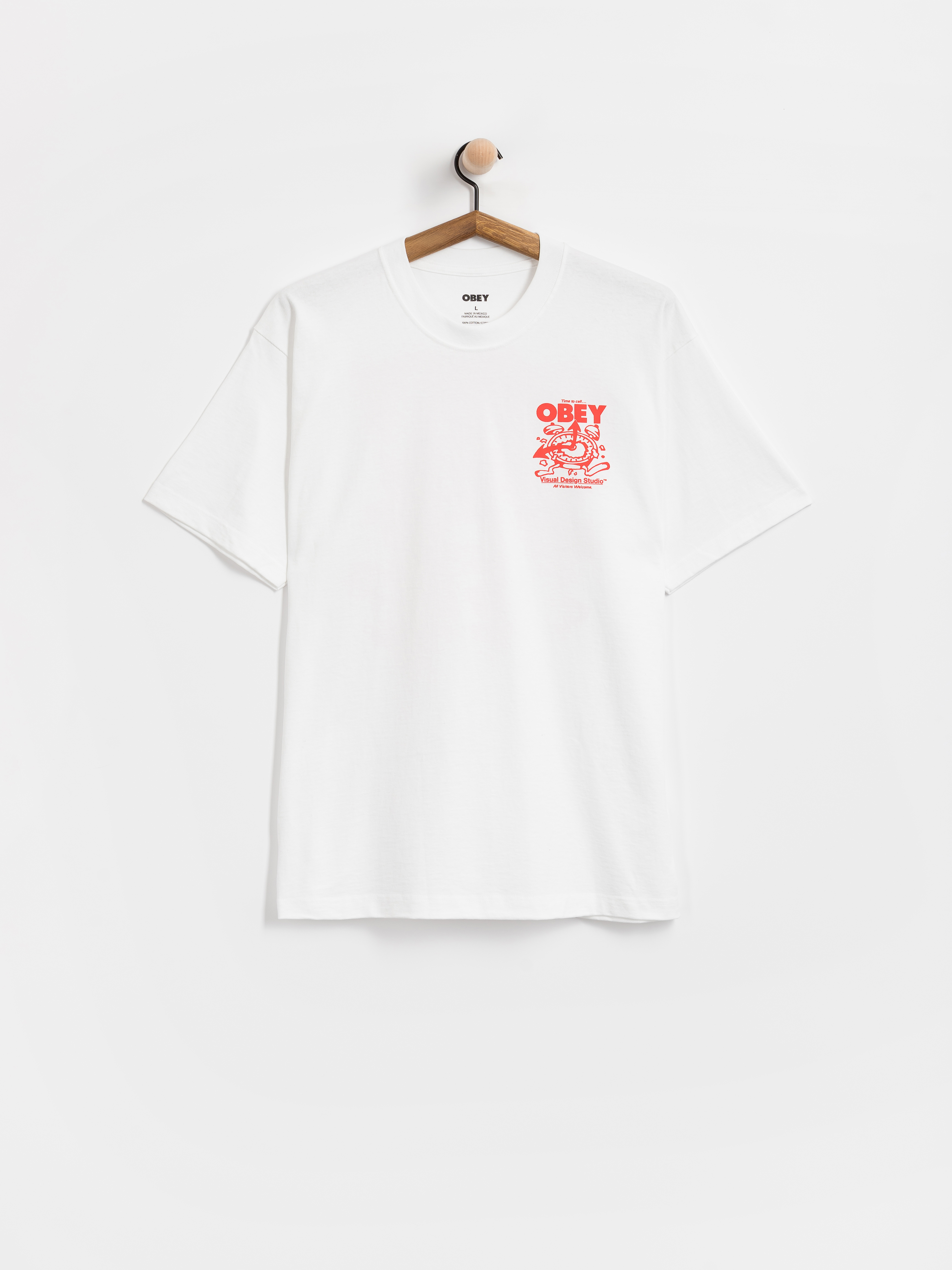 T-shirt OBEY Time To Call Obey (white)