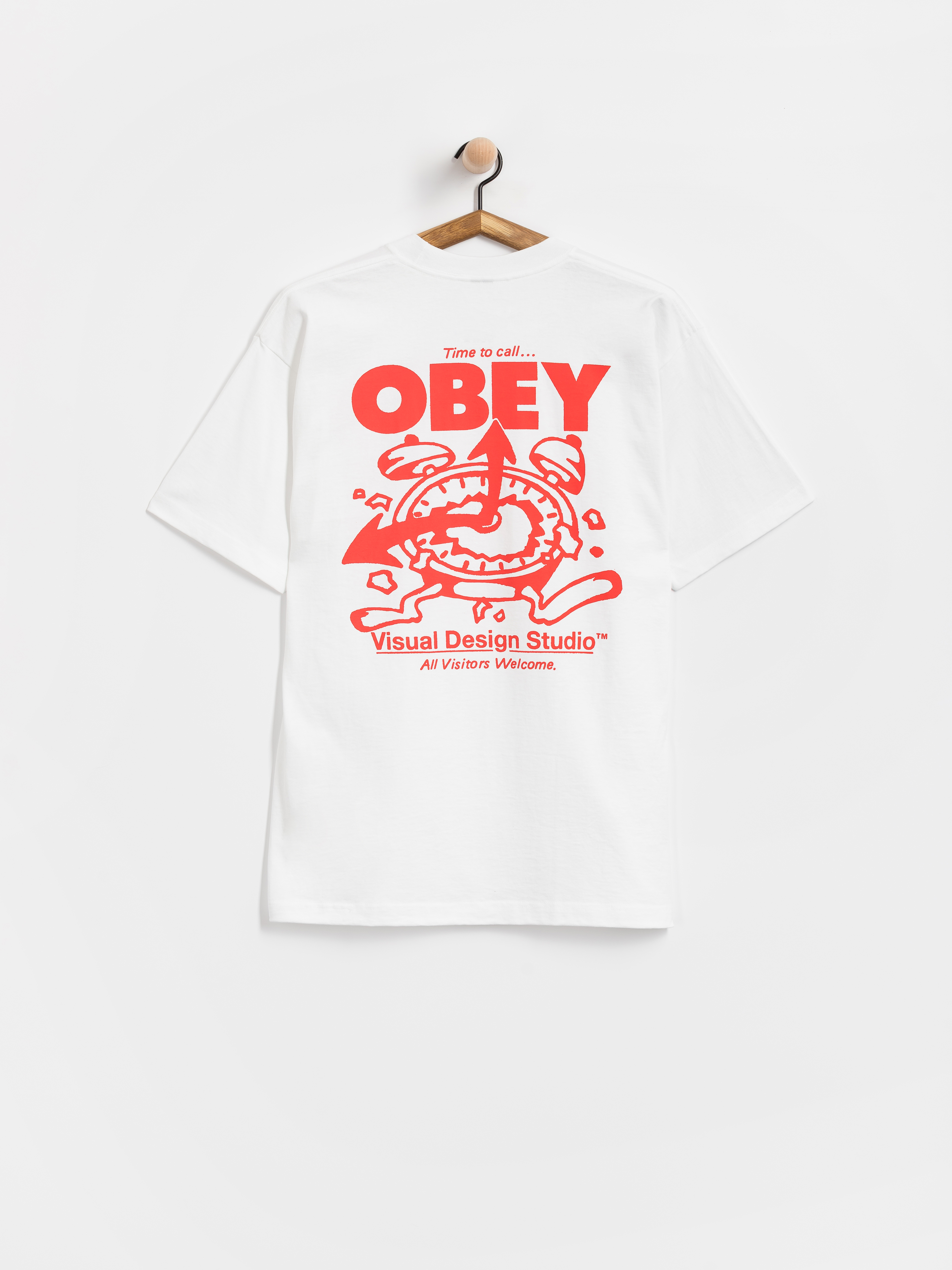T-shirt OBEY Time To Call Obey (white)