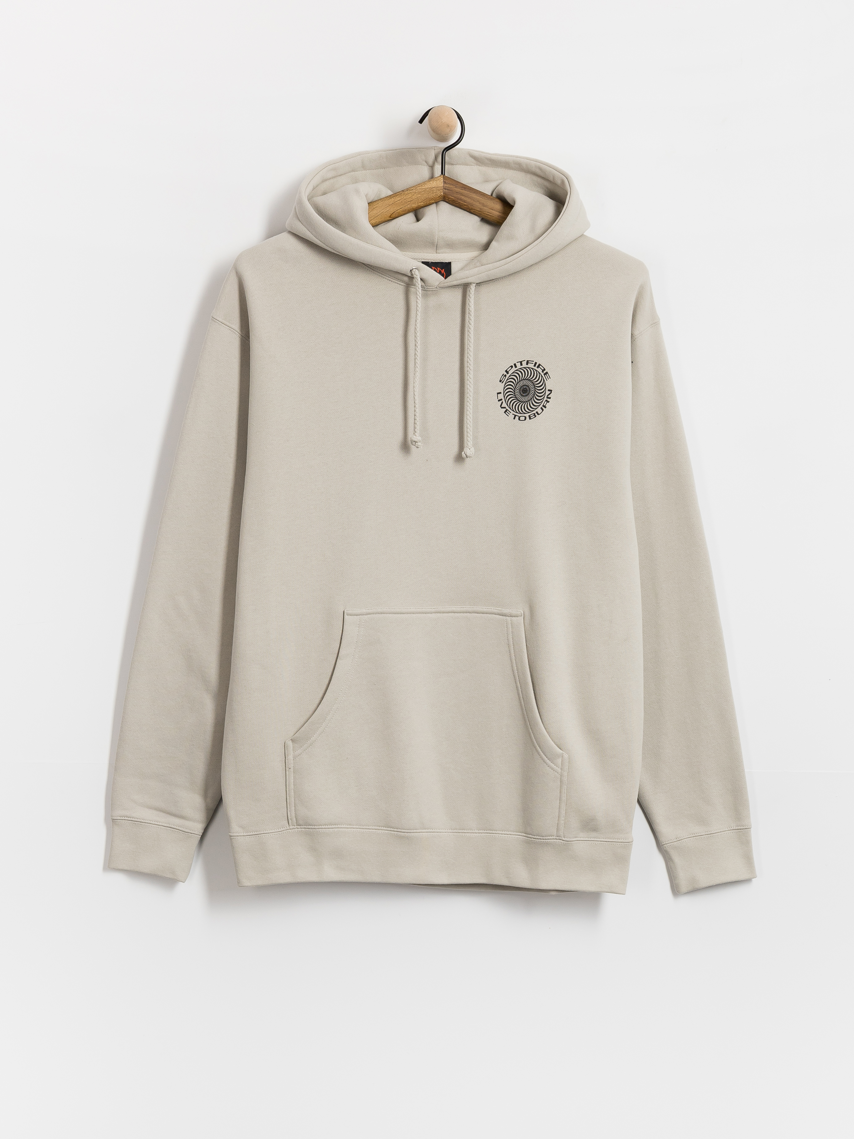 Bluza z kapturem Spitfire Live To Burn Classic HD (smoke)