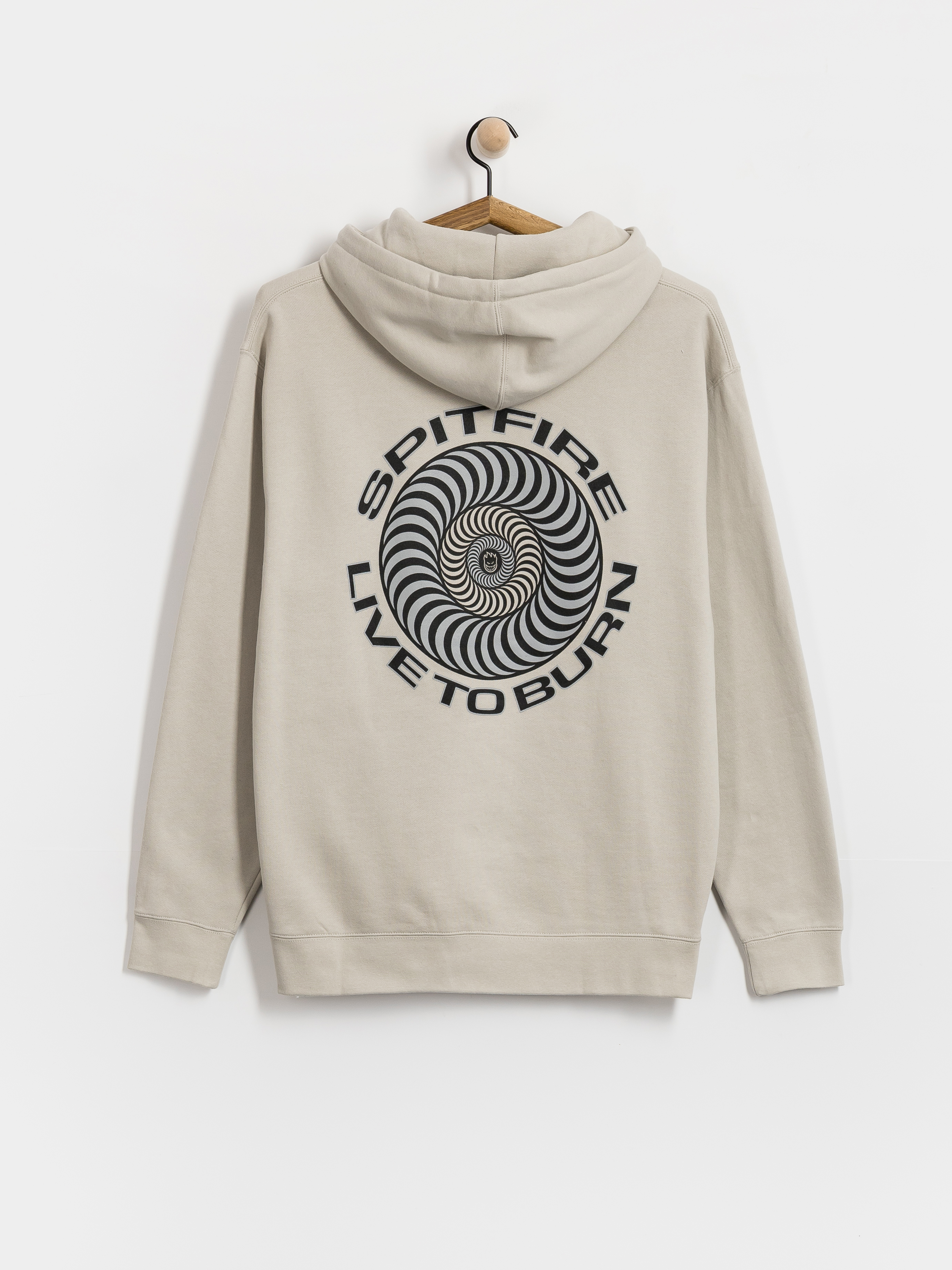 Bluza z kapturem Spitfire Live To Burn Classic HD (smoke)