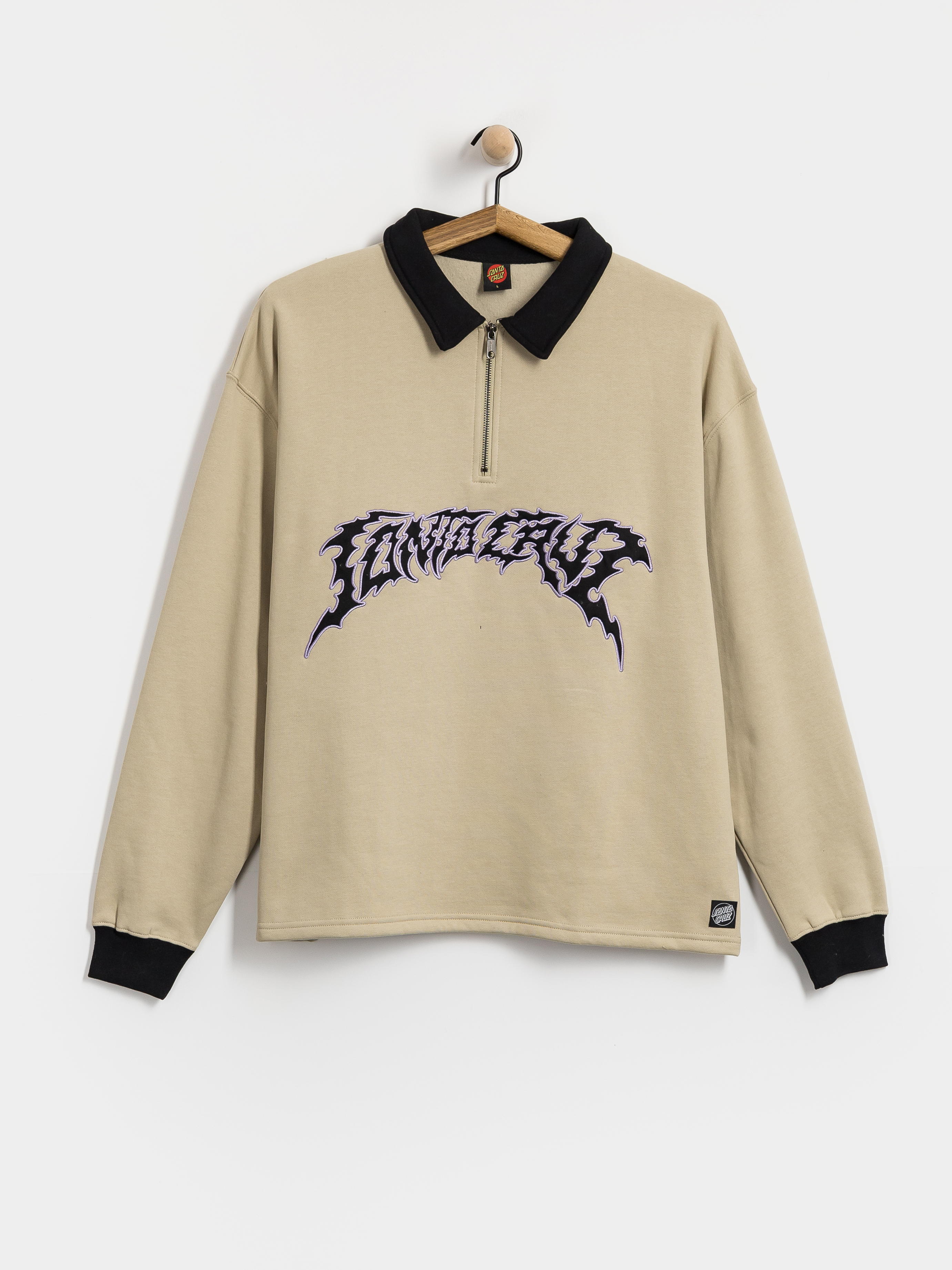 Bluza Santa Cruz Out Of Time Strip 1/4 Zip (stone grey)