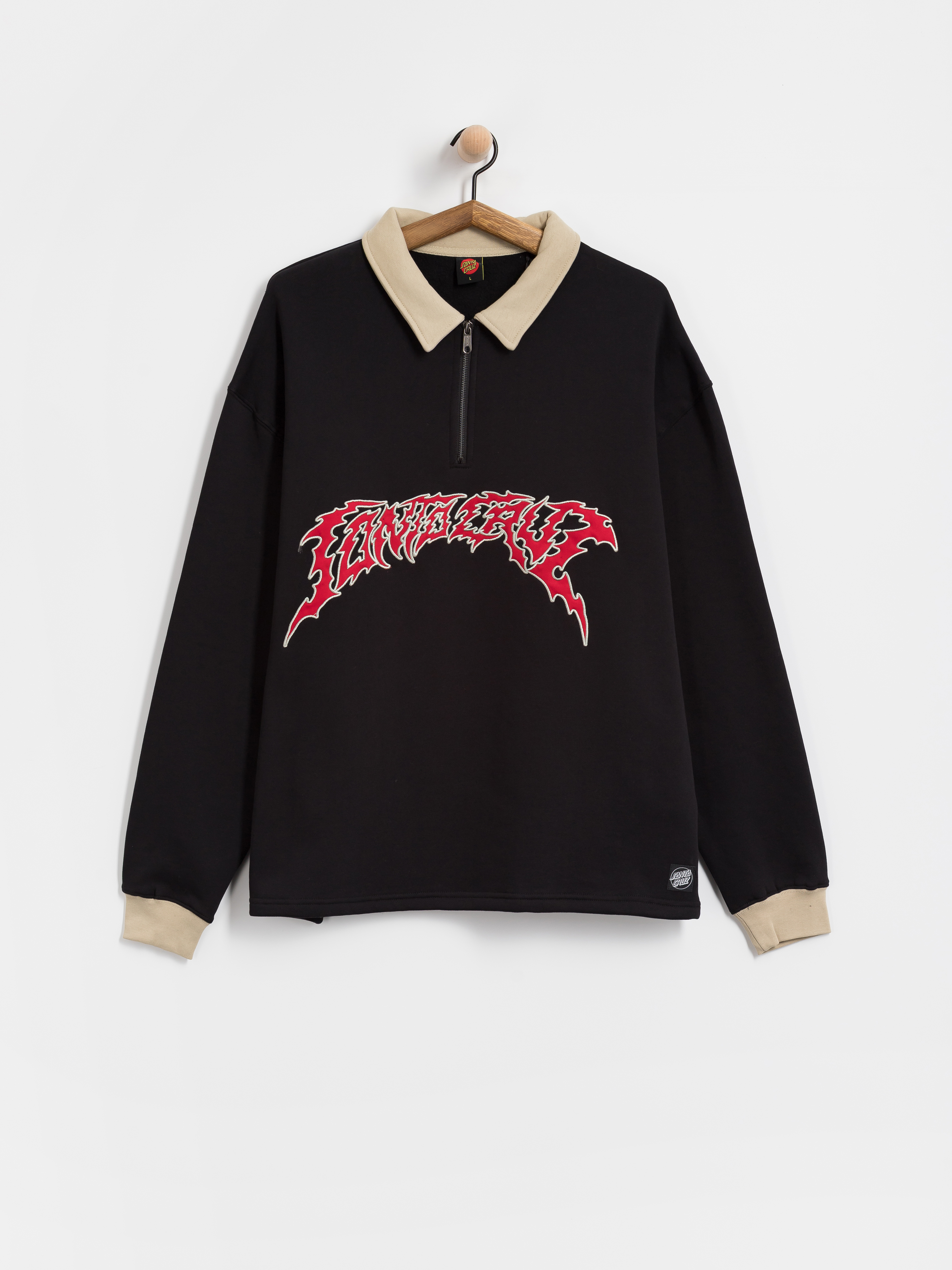 Bluza Santa Cruz Out Of Time Strip 1/4 Zip (black)