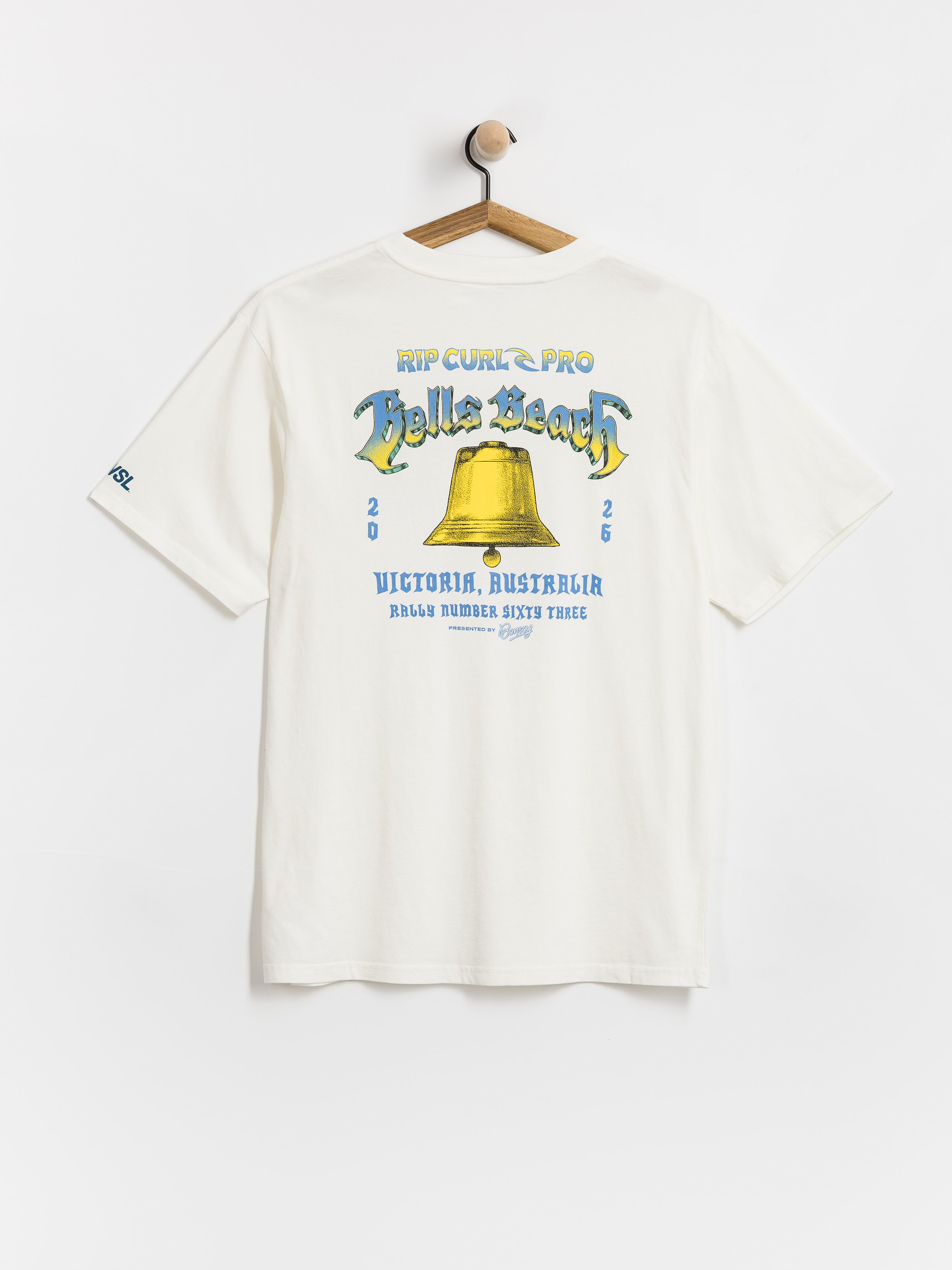 T-shirt Rip Curl Bells Pro 26 Bell Logo (bone)