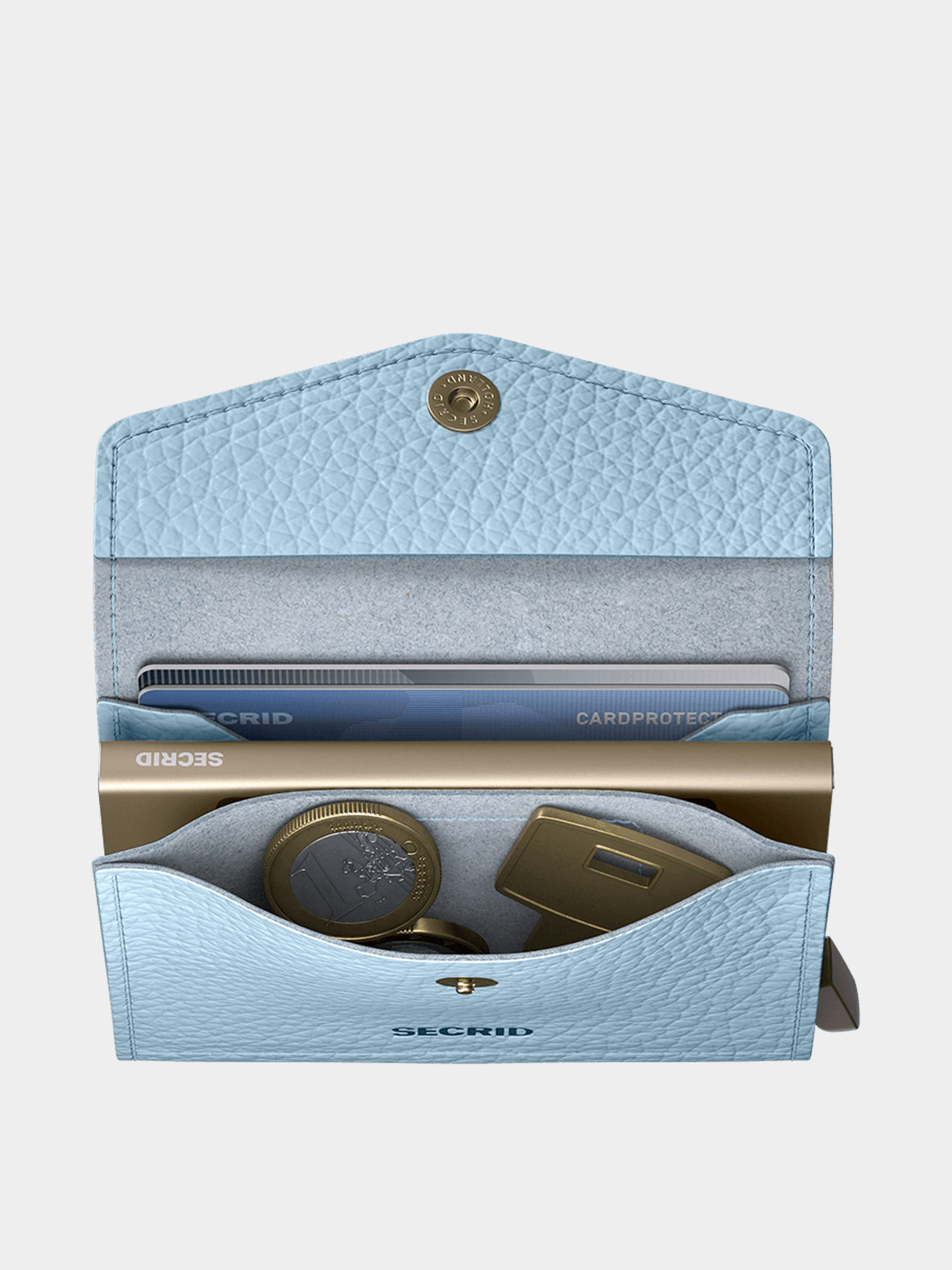 Portfel Secrid Envelope (pebble ice blue)