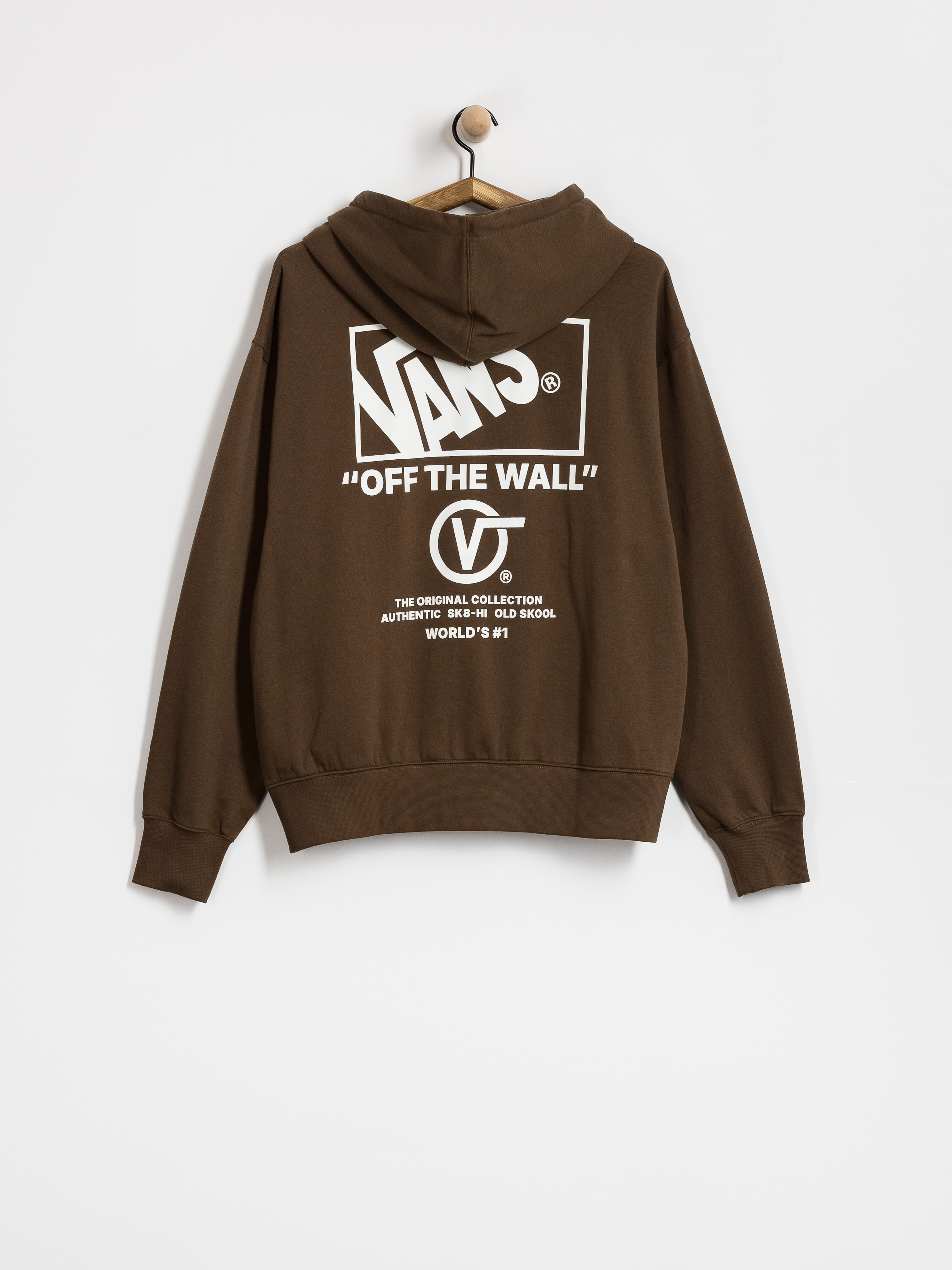 Bluza z kapturem Vans Stacked Hi HD (vintage cocoa)