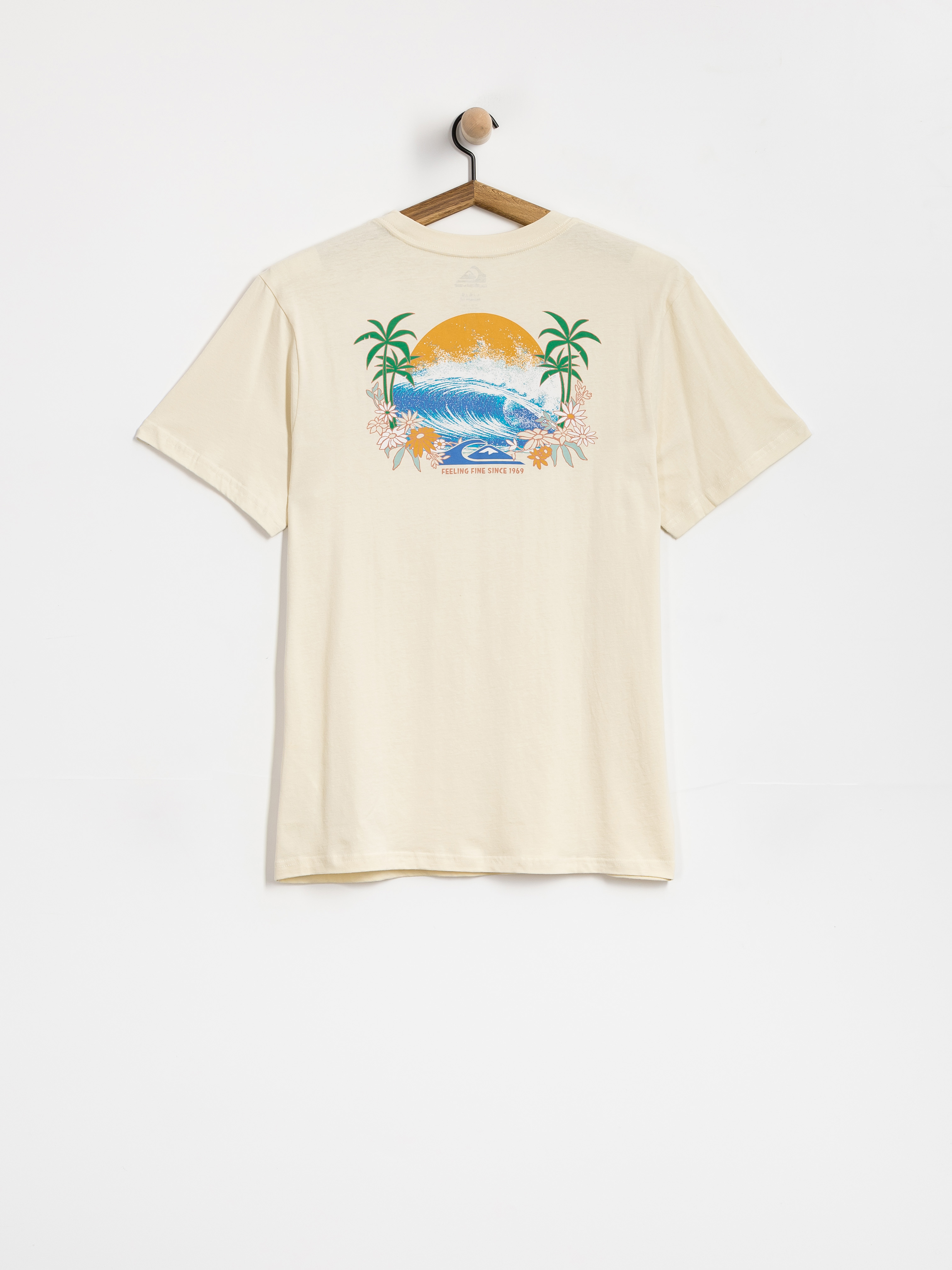 T-shirt Quiksilver Ev Barrel Paradise (bone white)