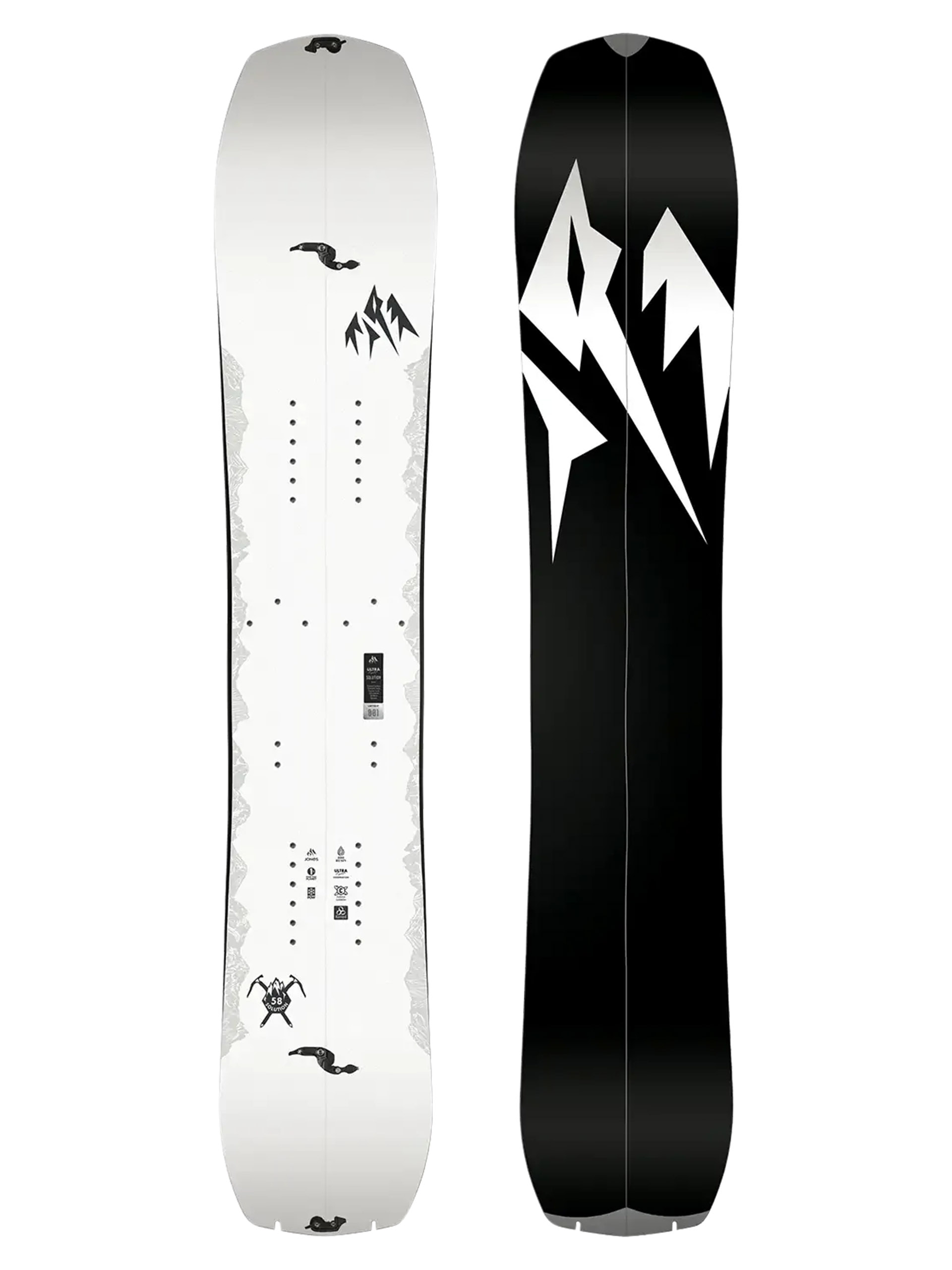 Męska Deska snowboardowa Jones Snowboards Spl Ultralight Solution Splitboard (white)