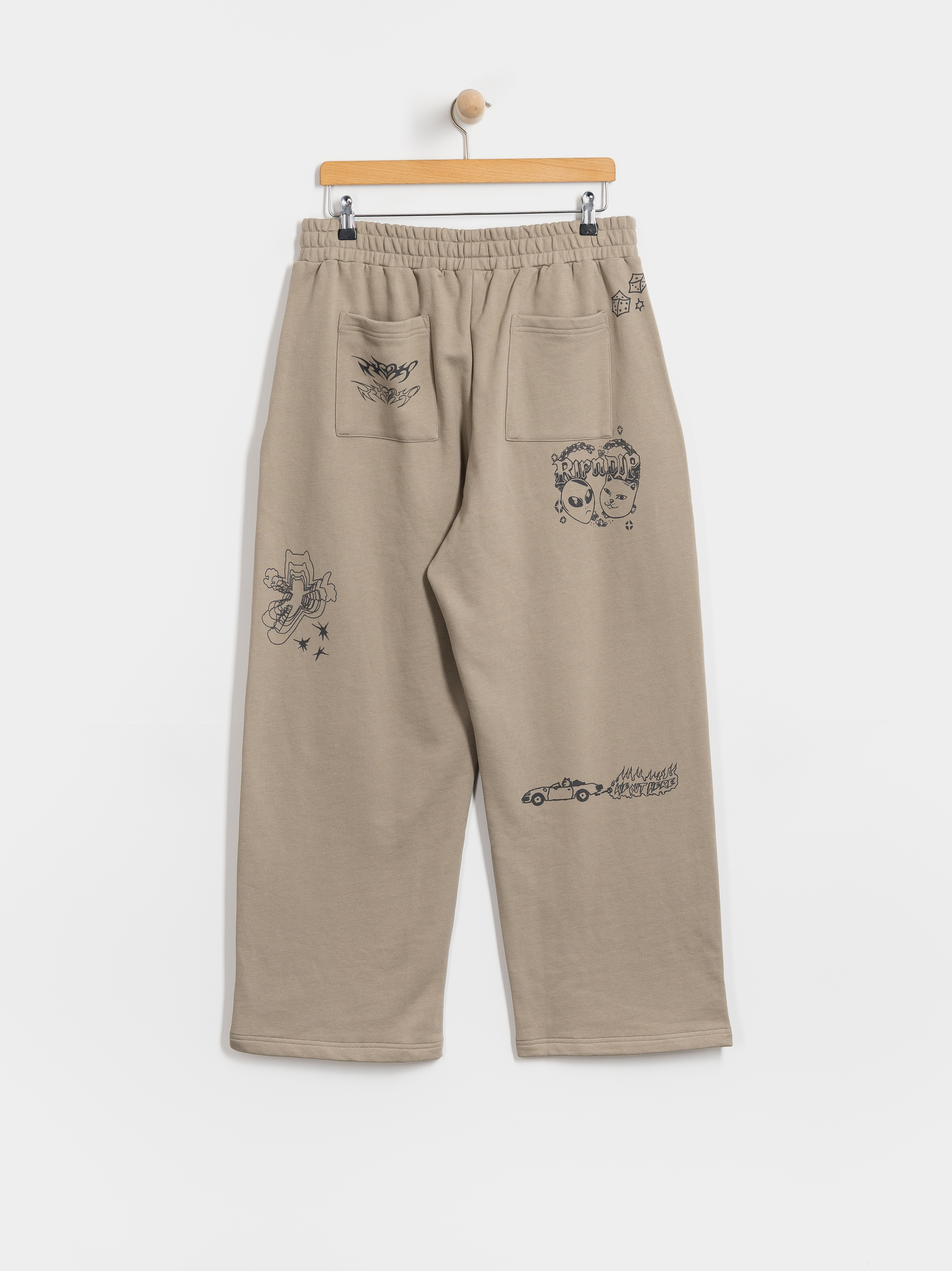 Spodnie RipNDip Westside Straight Leg (dark sand wash)