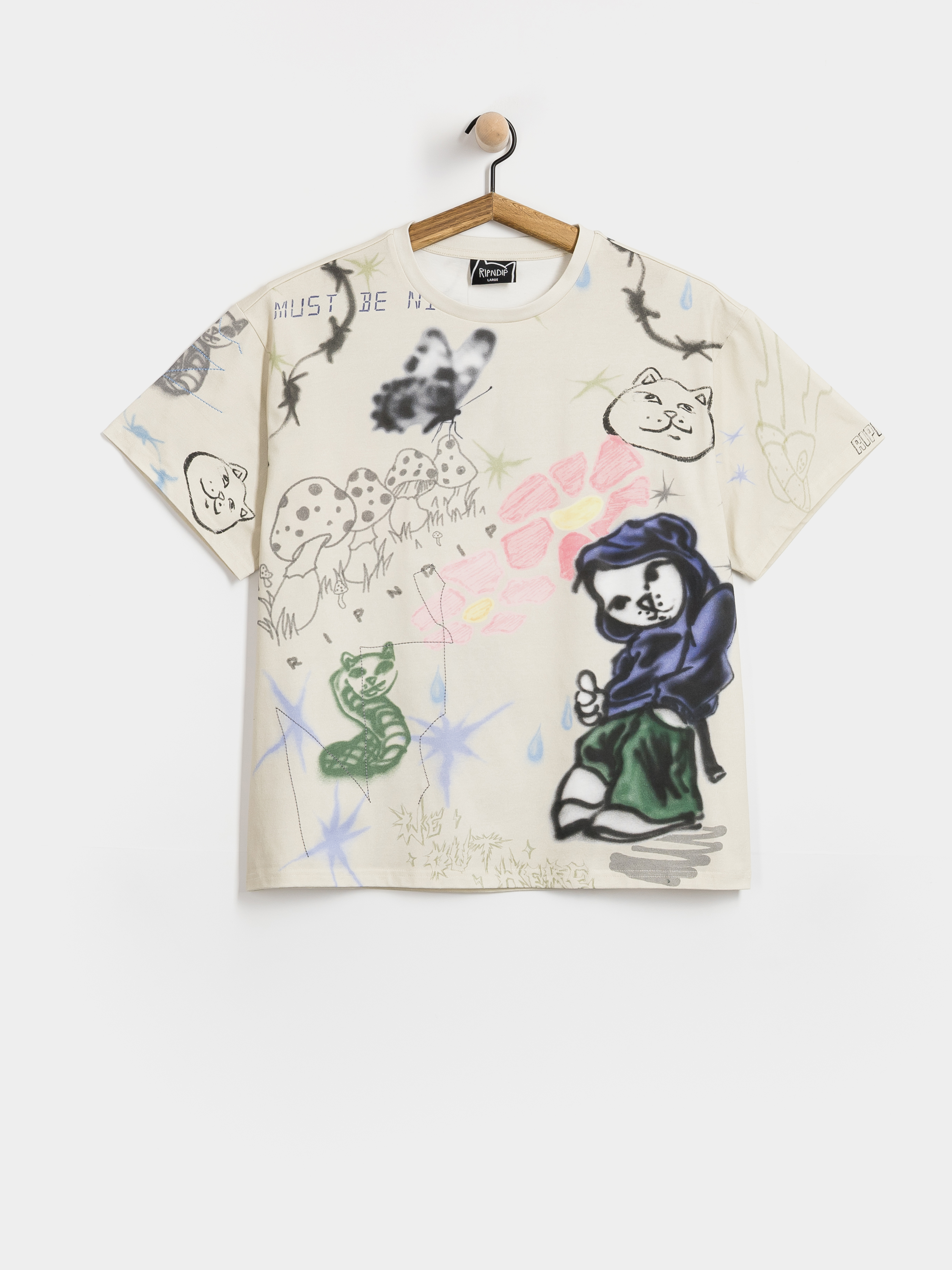 T-shirt RipNDip Goosebumps (bone)