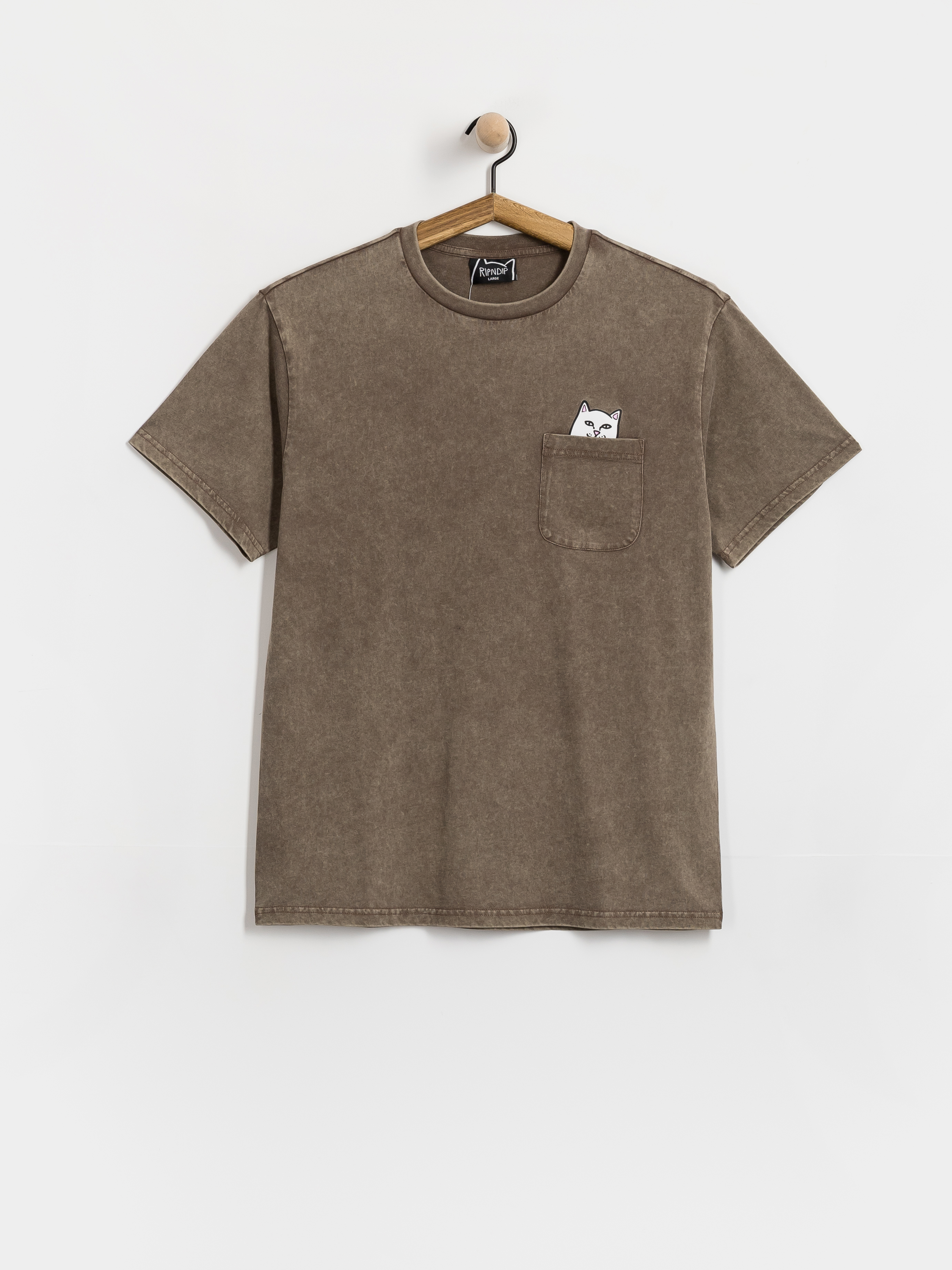 T-shirt RipNDip Lord Nermal Vintage Pocket (brown vintage wash)