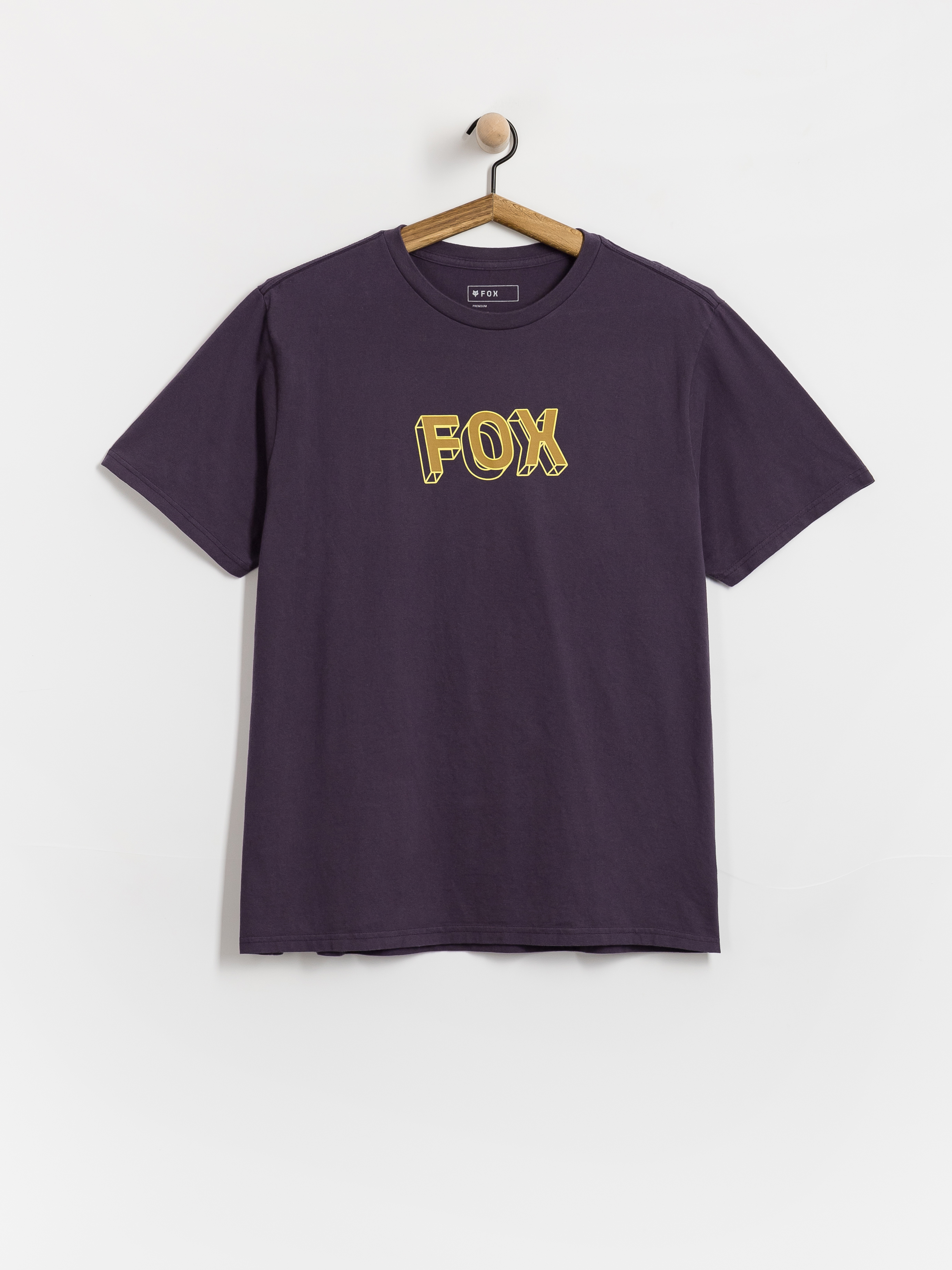 T-shirt Fox Image Print 195 (plum purple)