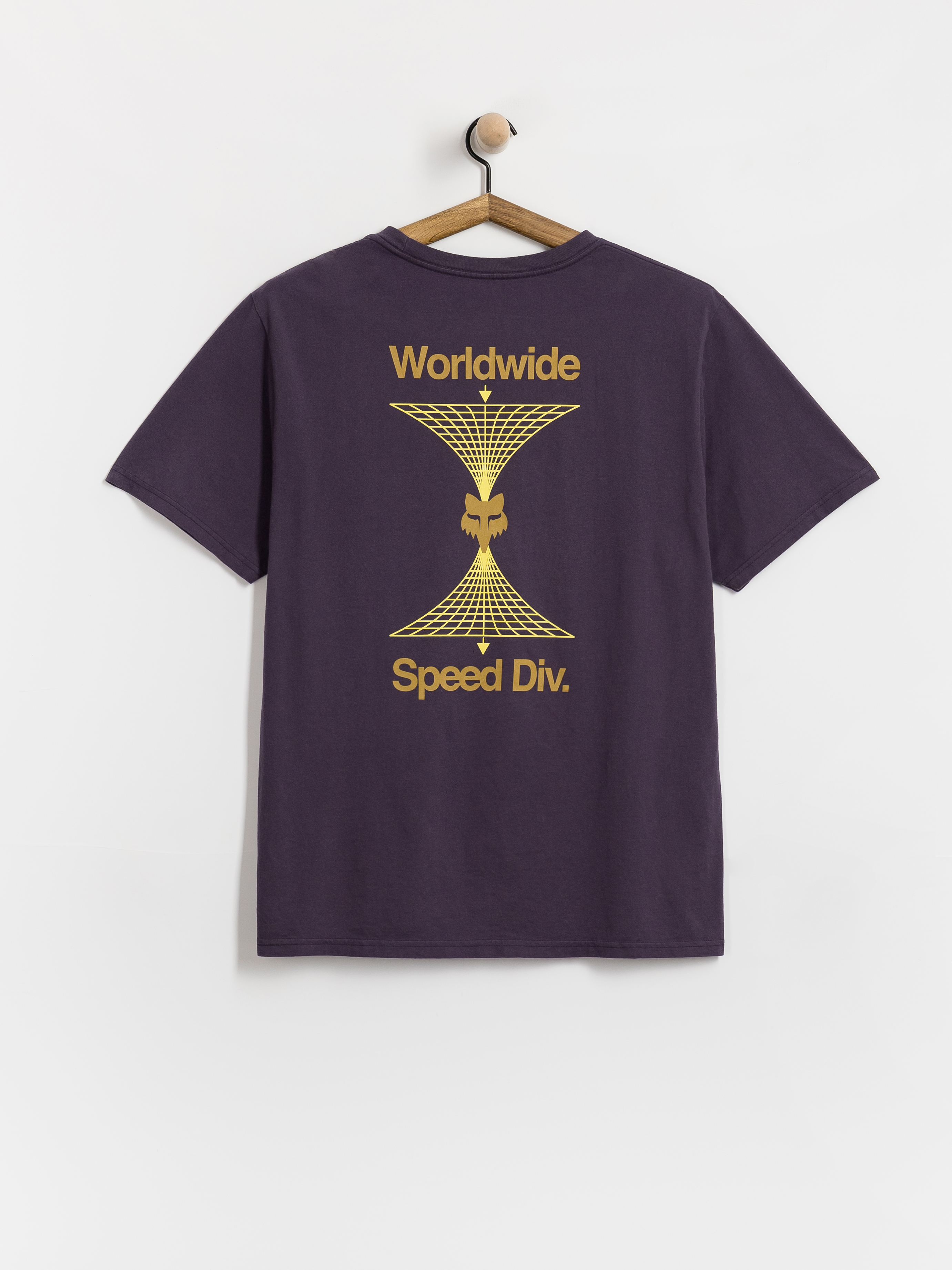 T-shirt Fox Image Print 195 (plum purple)