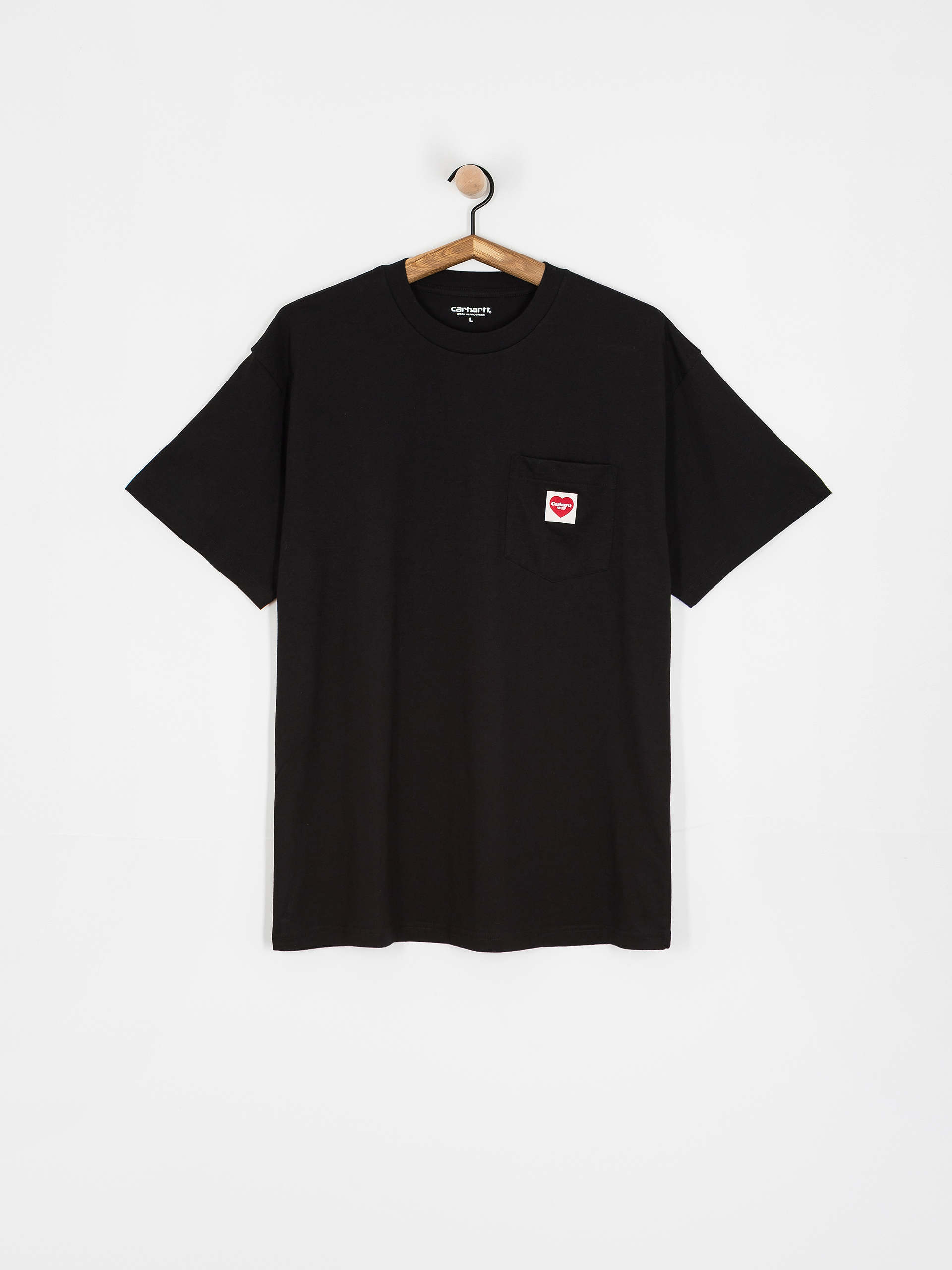T-shirt Carhartt WIP Pocket Heart (black/red)