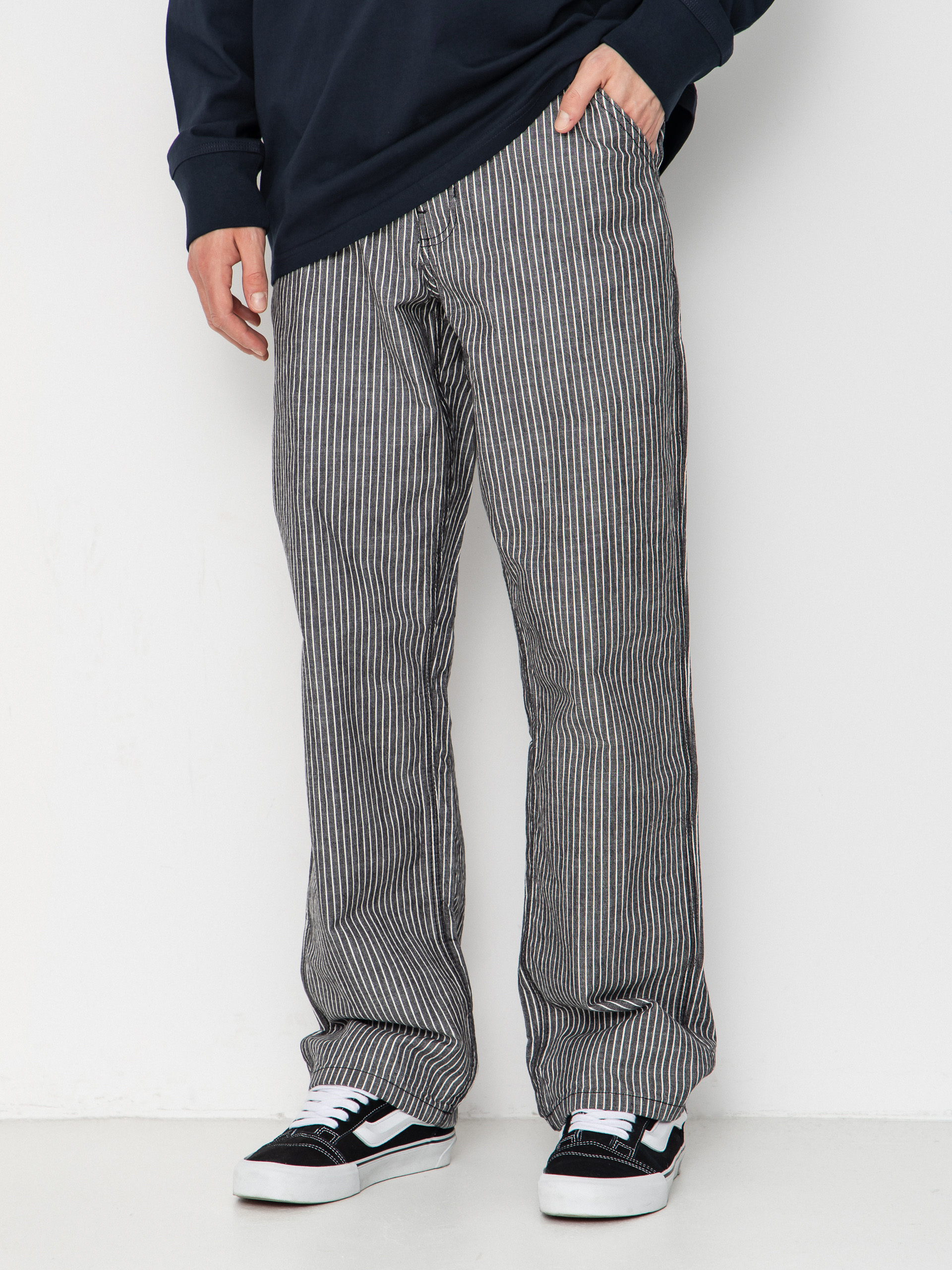 Spodnie Vans Chore Loose Stripe Denim (black/white)