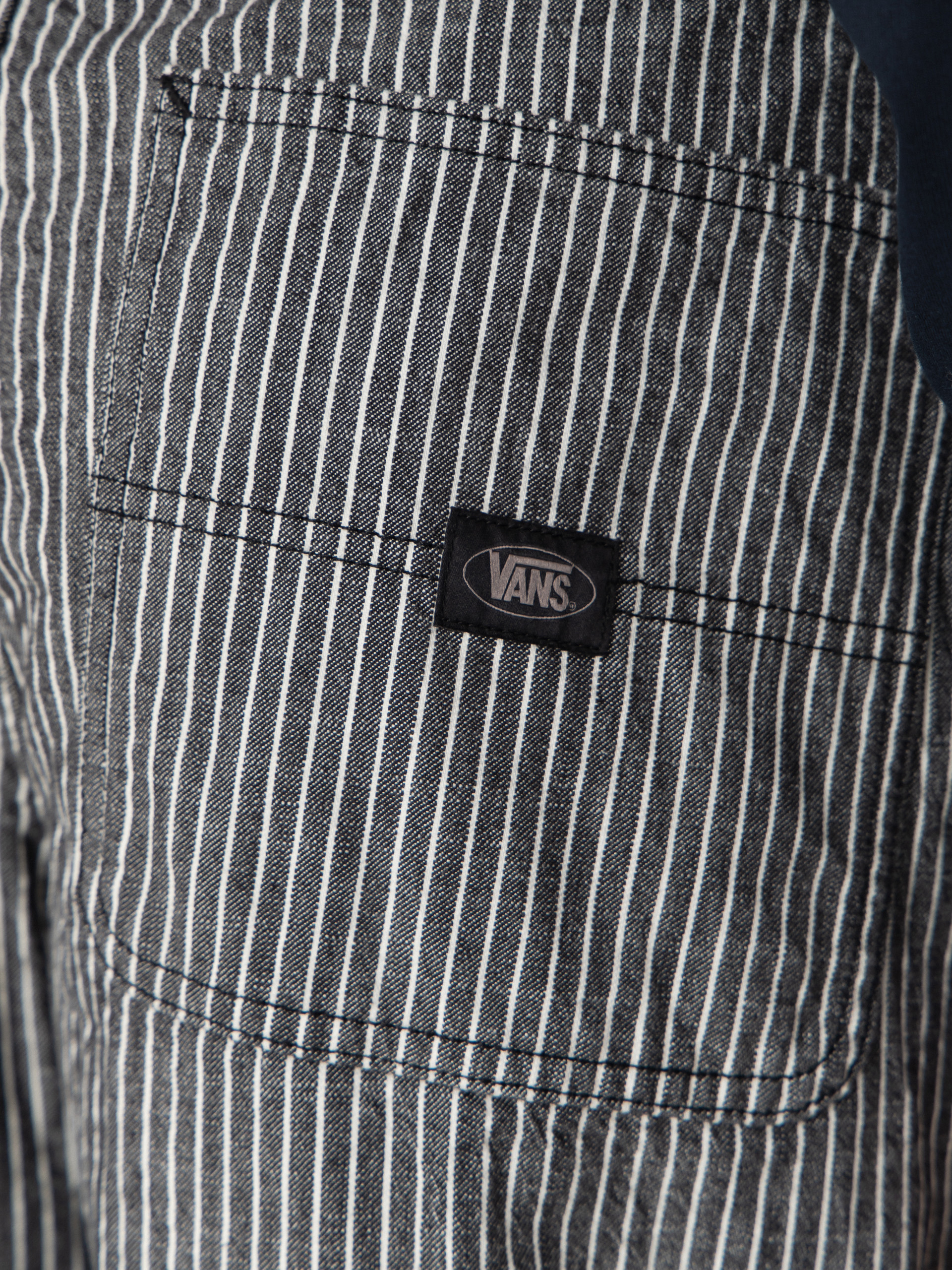 Spodnie Vans Chore Loose Stripe Denim (black/white)