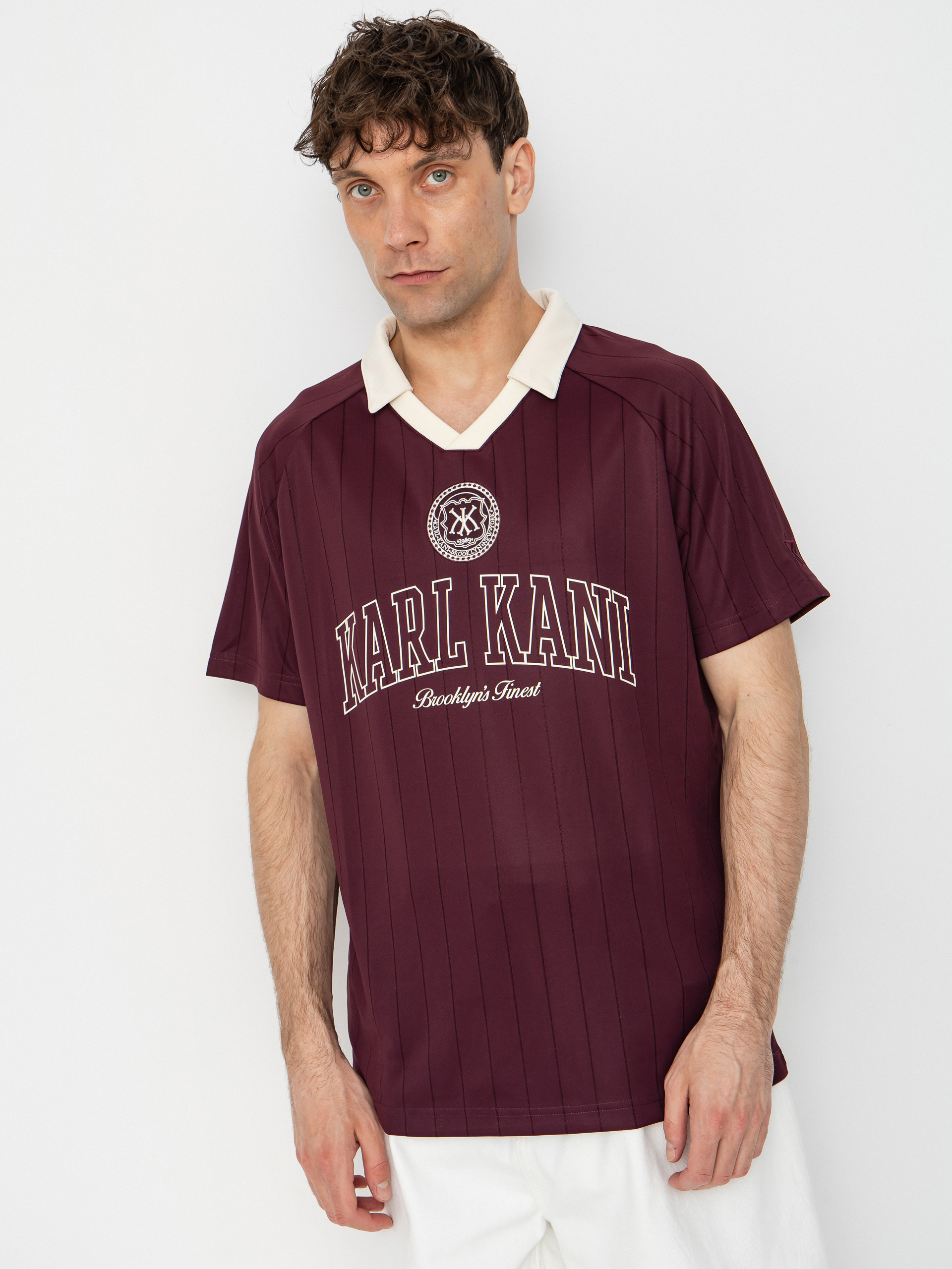 T-shirt Karl Kani Heritage Emblem Shadow Pinstripe Soccer (red)