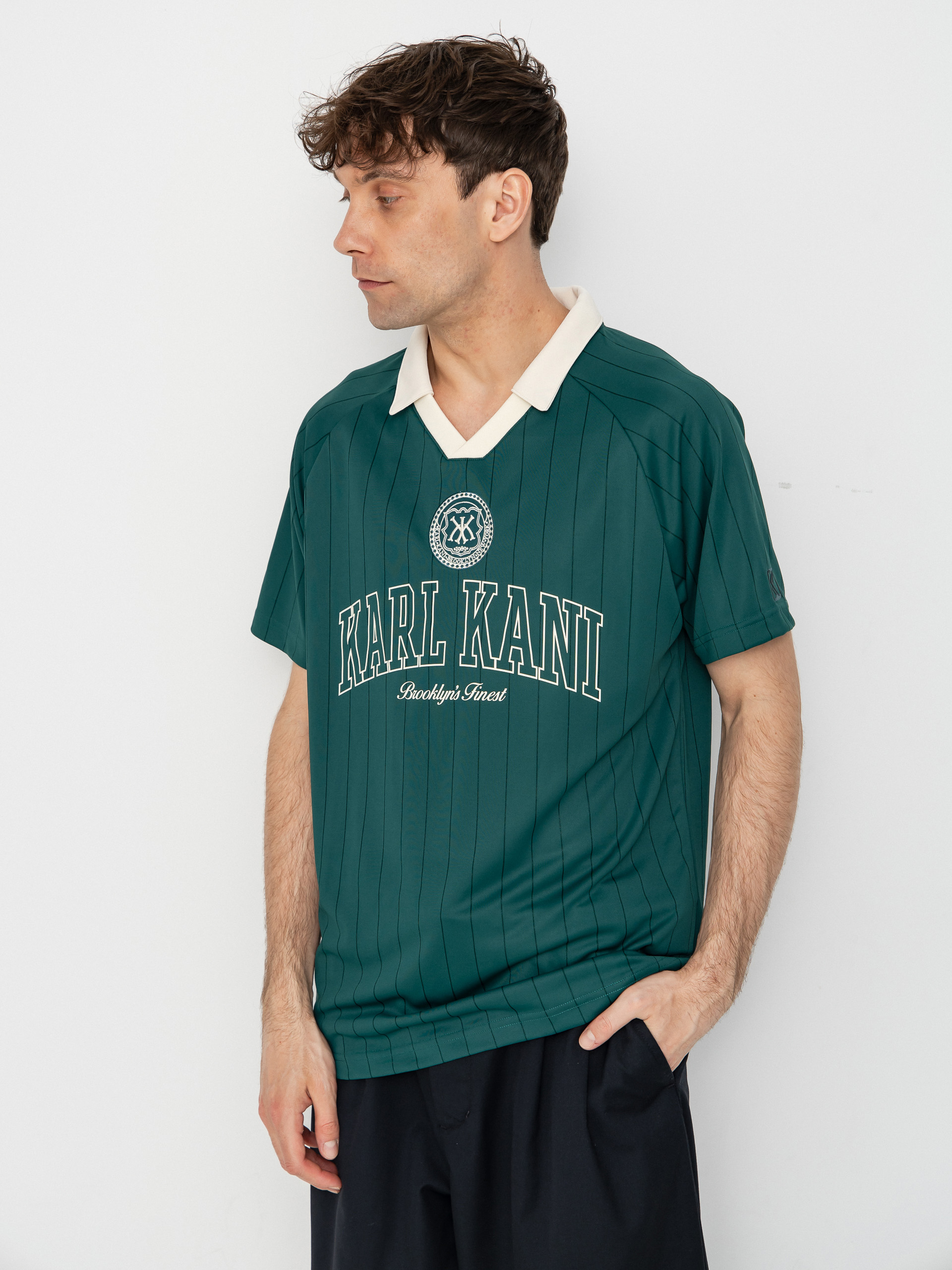 T-shirt Karl Kani Heritage Emblem Shadow Pinstripe Soccer (green)