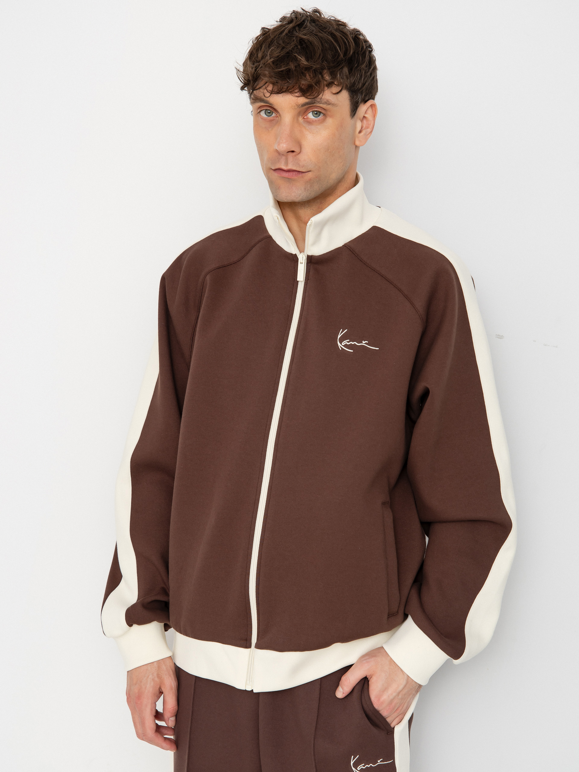 Bluza Karl Kani Signature Sidestripe Pique (brown)